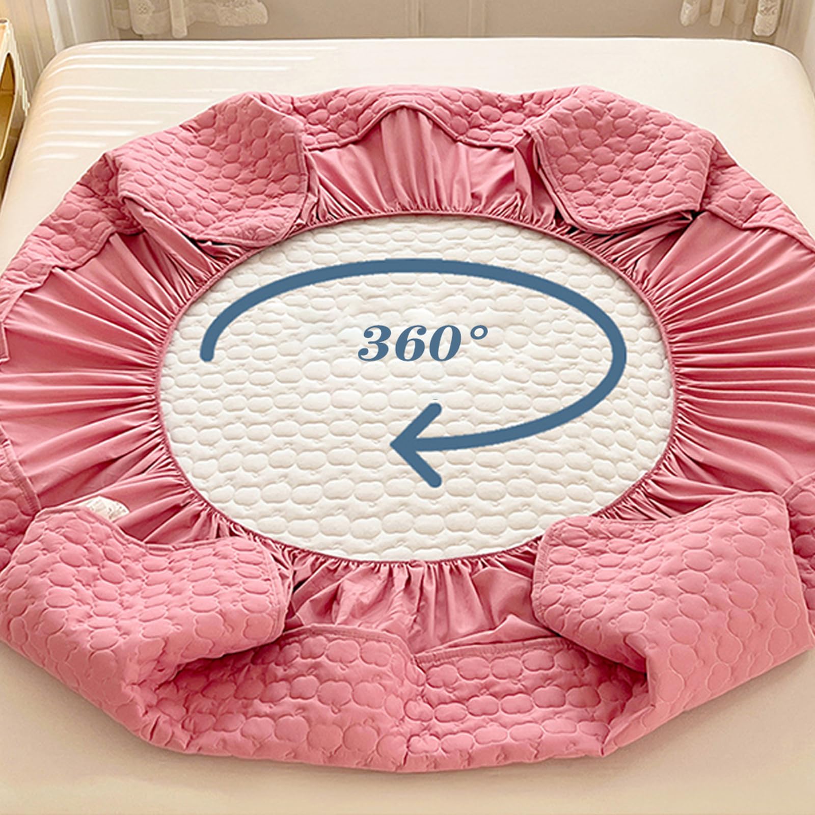 Sábana bajera impermeable de 200 x 220 cm, protector de colchón suave y silencioso, lavable, transpirable, funda de cama de 30 cm de profundidad para máxima comodidad y protección