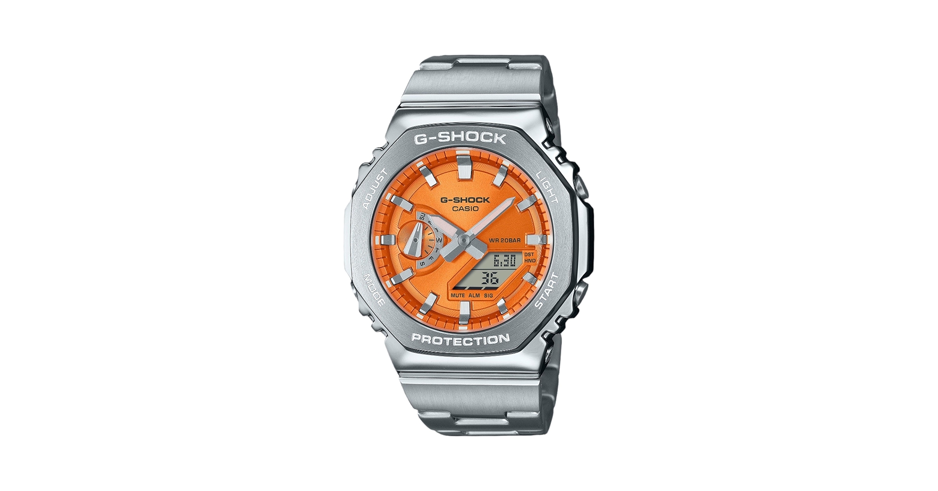 Amazon.com: Casio G-Shock Octagonal Orange Stainless Steel