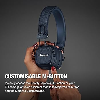 Marshall Major V Wireless On-Ear Headphones with 100+ Hours of Marshall Major V Wireless On-Ear Headphones with 100+ Hours of