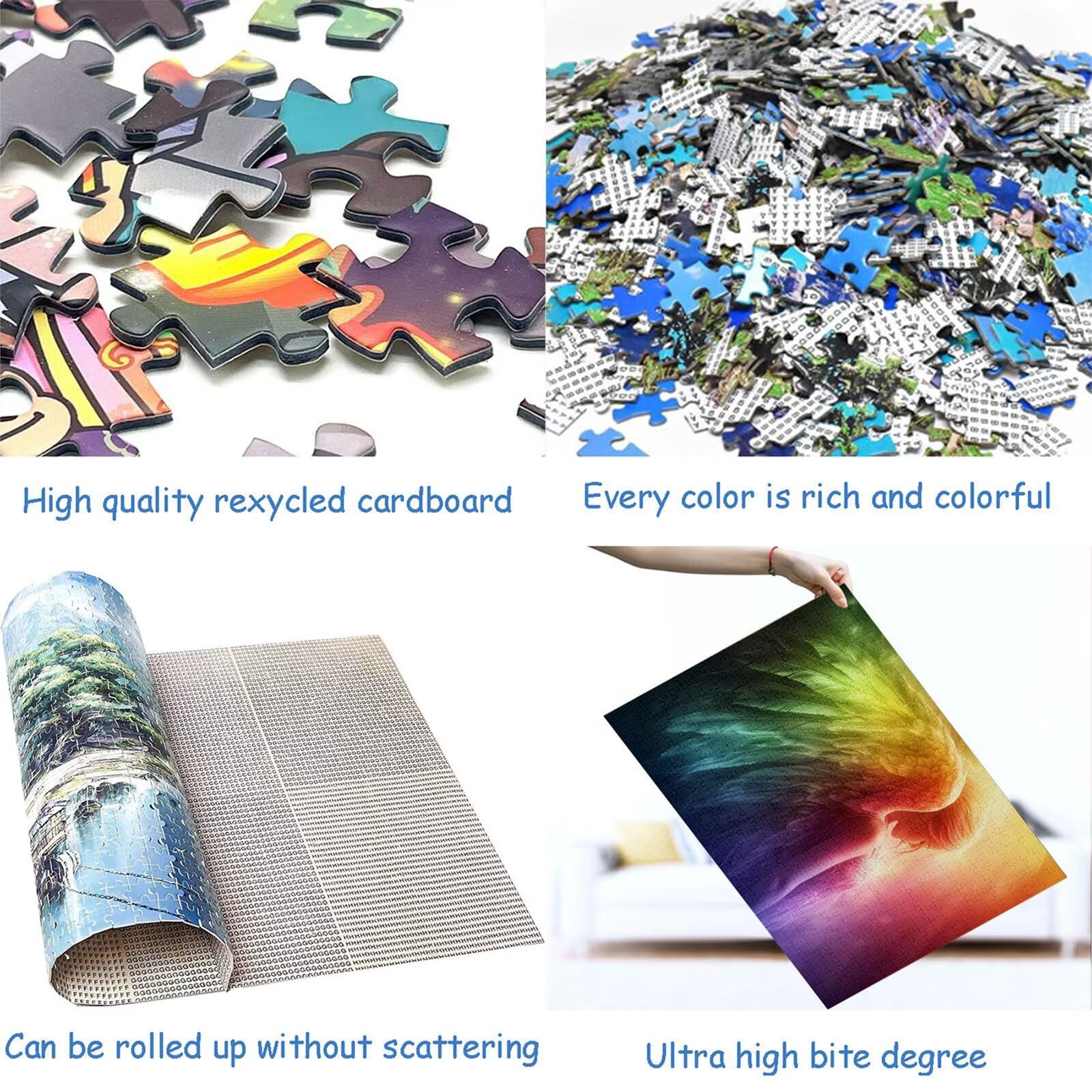 Puzzle 2000 sztuk anioł puzzle dla dorosłych 100 x 70 cm unikalne rzemiosło klasyczne 3D drewniana układanka do rodzinnych gier aktywnych, układanka do samodzielnego wykonania nawet do