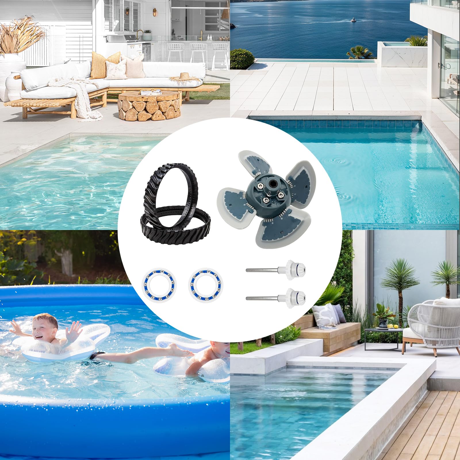 Pieza de Repuesto para Limpiador de Piscina MX6/MX8, Afinación Eje Transmisión Limpiador Piscinas Piezas Repuesto Limpiador Piscinas Montaje del Motor R0796200 Accesorios para Piscinas