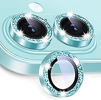 Vista 17 de Paquete de 2X2 Protector de Lente de Cámara para iPhone 17, iPhone 16 Plus/ 16 Protector de Pantalla de Lente de Vidrio Templado Cubierta de Cámara