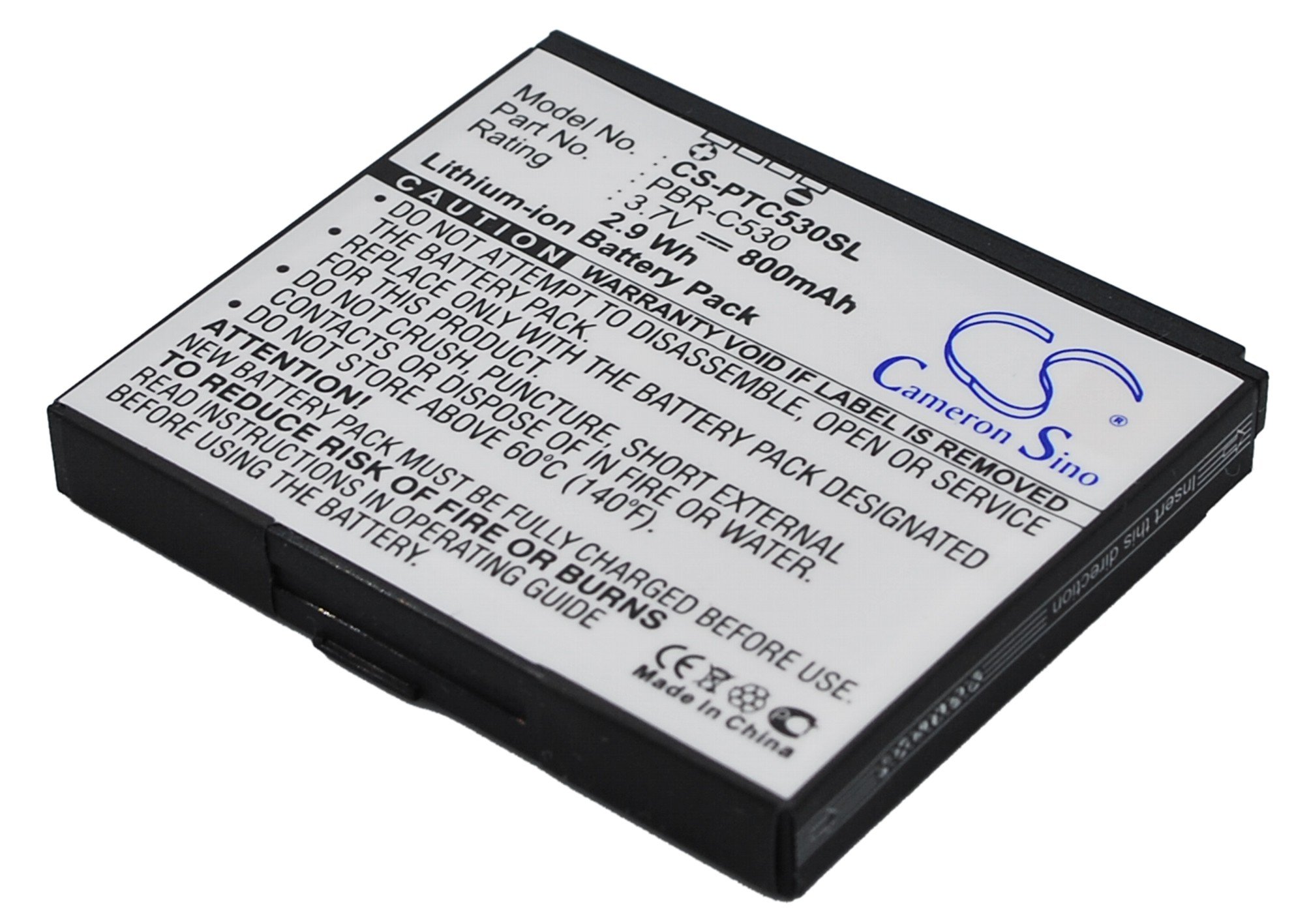 Batteria CS-PTC530SL 800mAh Compatibile Con Pantech C530, Link, Vega E Altri - Sostituisce 5HTB0045B0A, PBR-C530 - 4