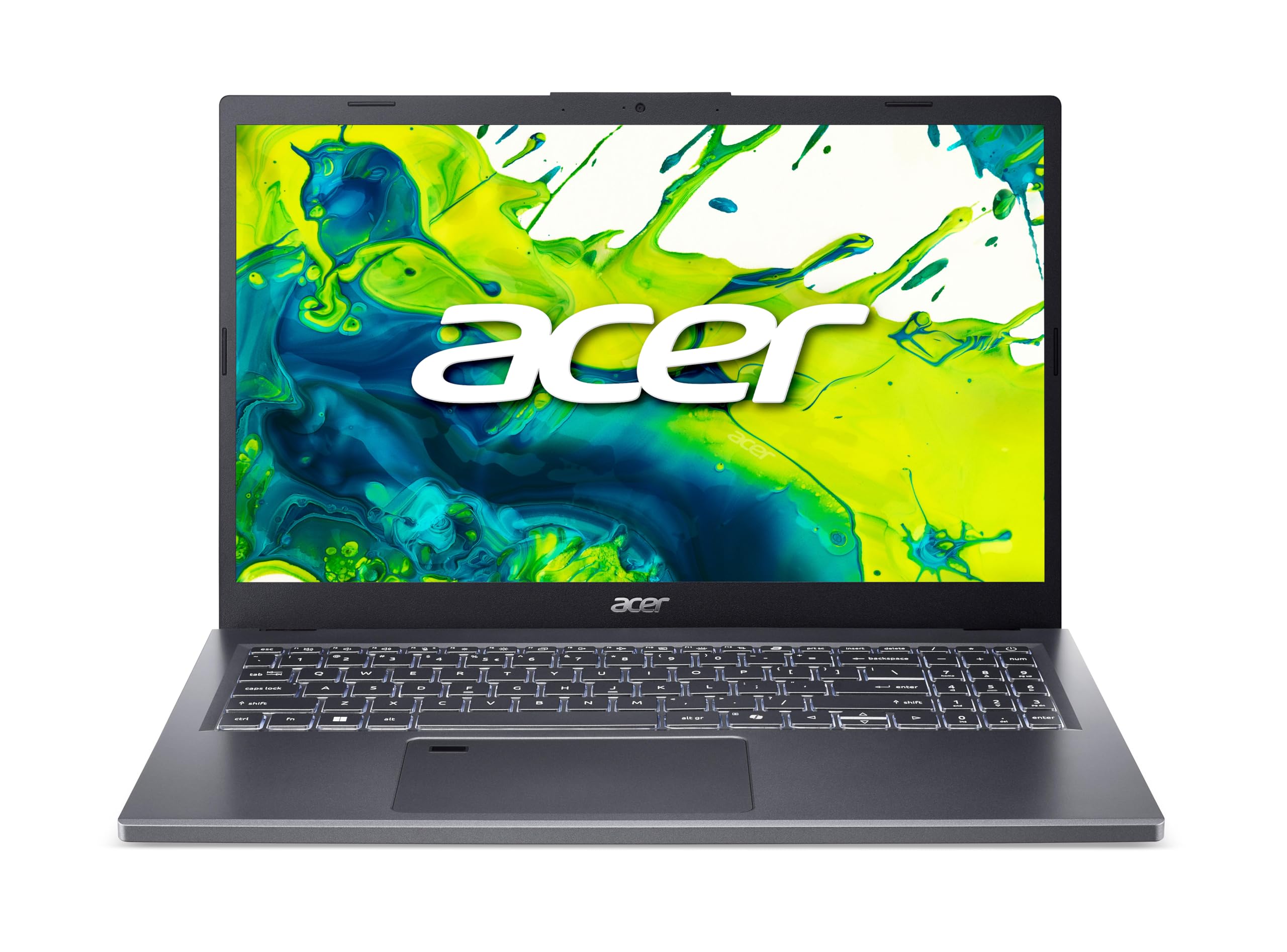 Acer Aspire 15 (A15-51M-55AY) Laptop | 15,6" WQHD IPS Display | Intel Core 5 120U | 16 GB RAM | 512 GB SSD | Intel Grafik | Windows 11 | QWERTZ Tastatur | grau