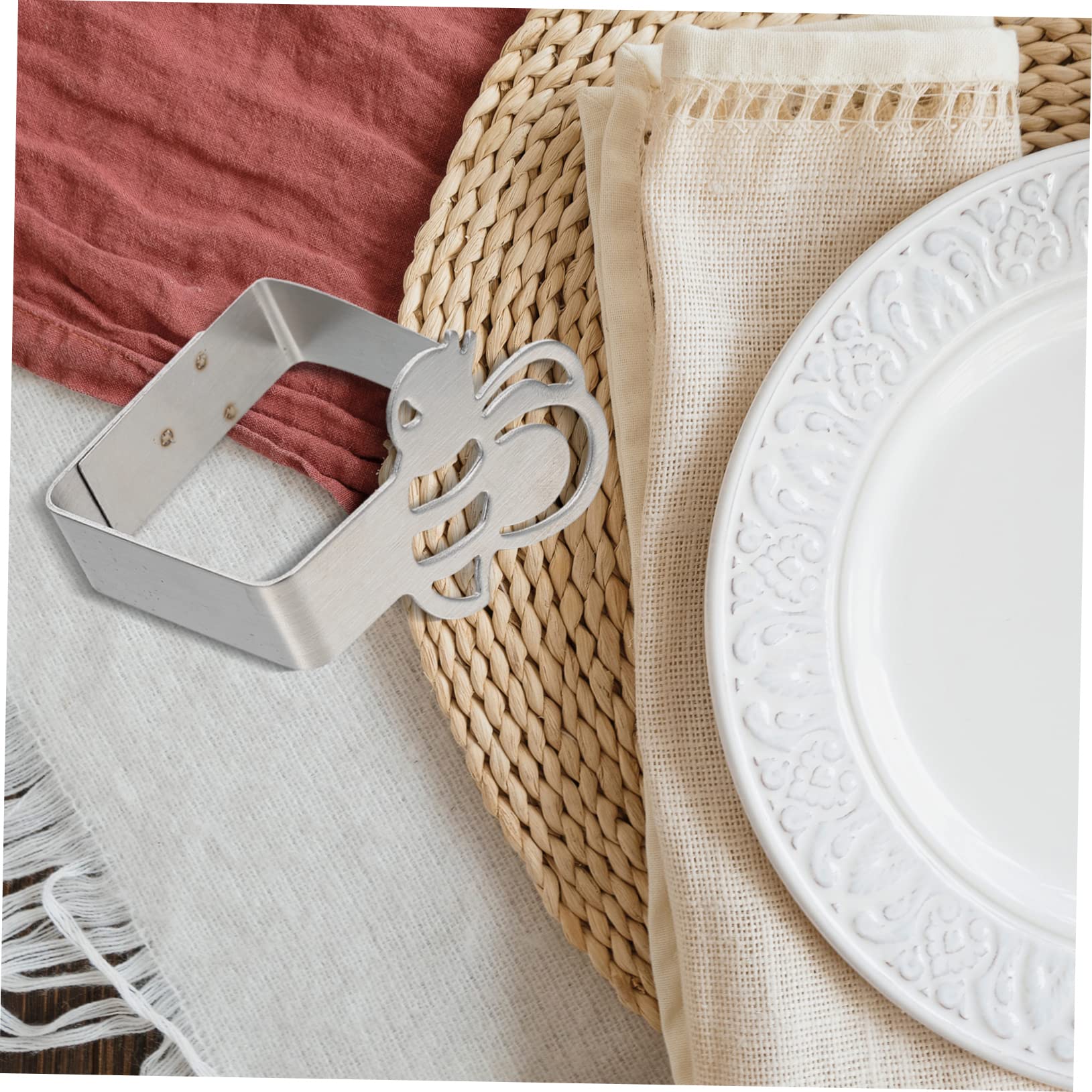 HOMSFOU 12pezzi Fermagli per Tovaglie Acciaio Inossidabile Antiscivolo da Facile da Installare e Rimuovere per Feste Picnic e Ristoranti Design Robusto e Durevole