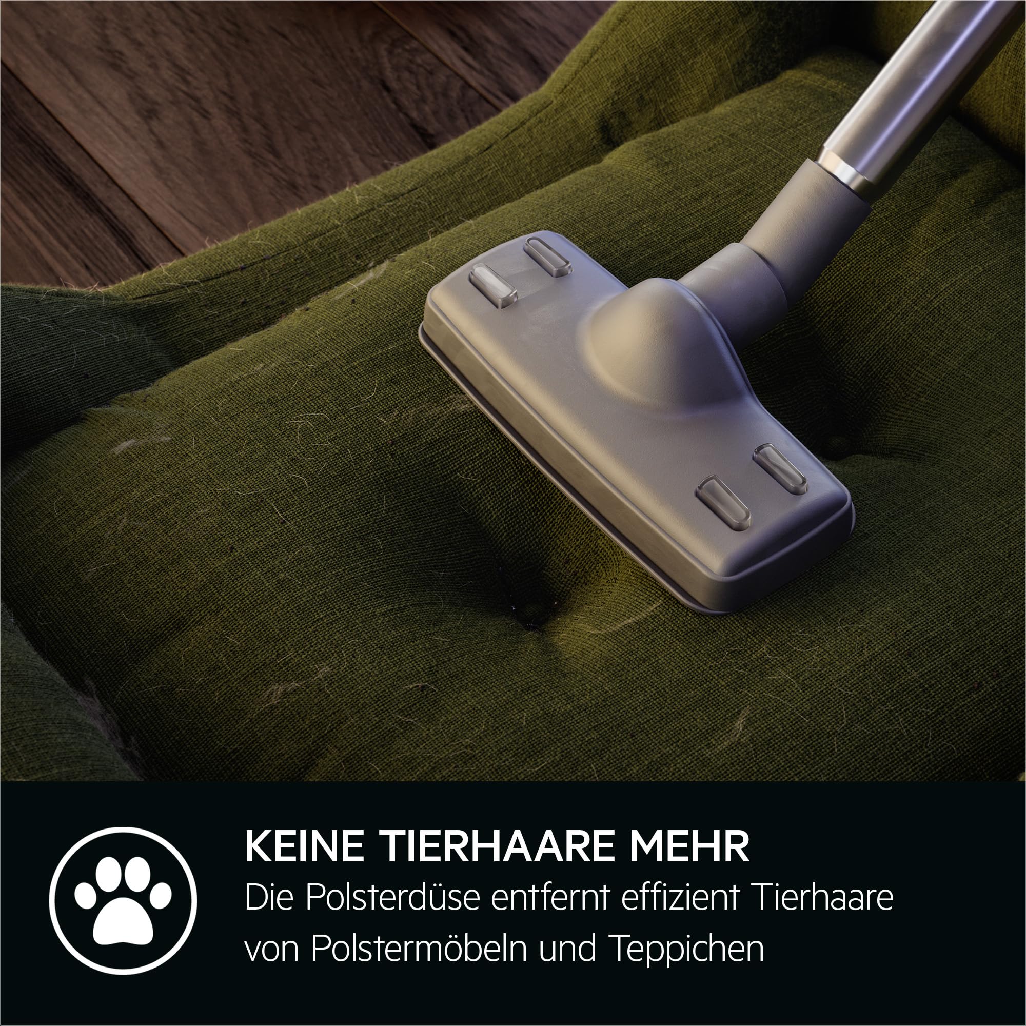AEG CLEAN 6000 Staubsauger mit Beutel, Hohe Saugleistung, inkl. Zusatzdüsen, 55 % Recyclingkunststoff, für Haustierbesitzer, Reinigen von Polstern, 12 m Aktionsradius, 850 W, Blau, AB61C2DBS
