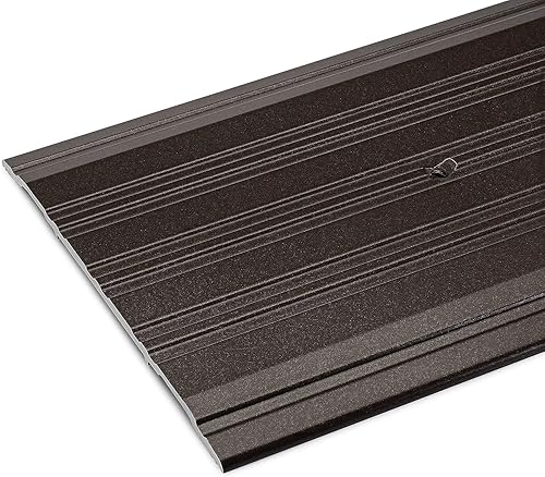 Umbral de aluminio estriado de 6 "x 14", aluminio (4 pies) bronce oscuro