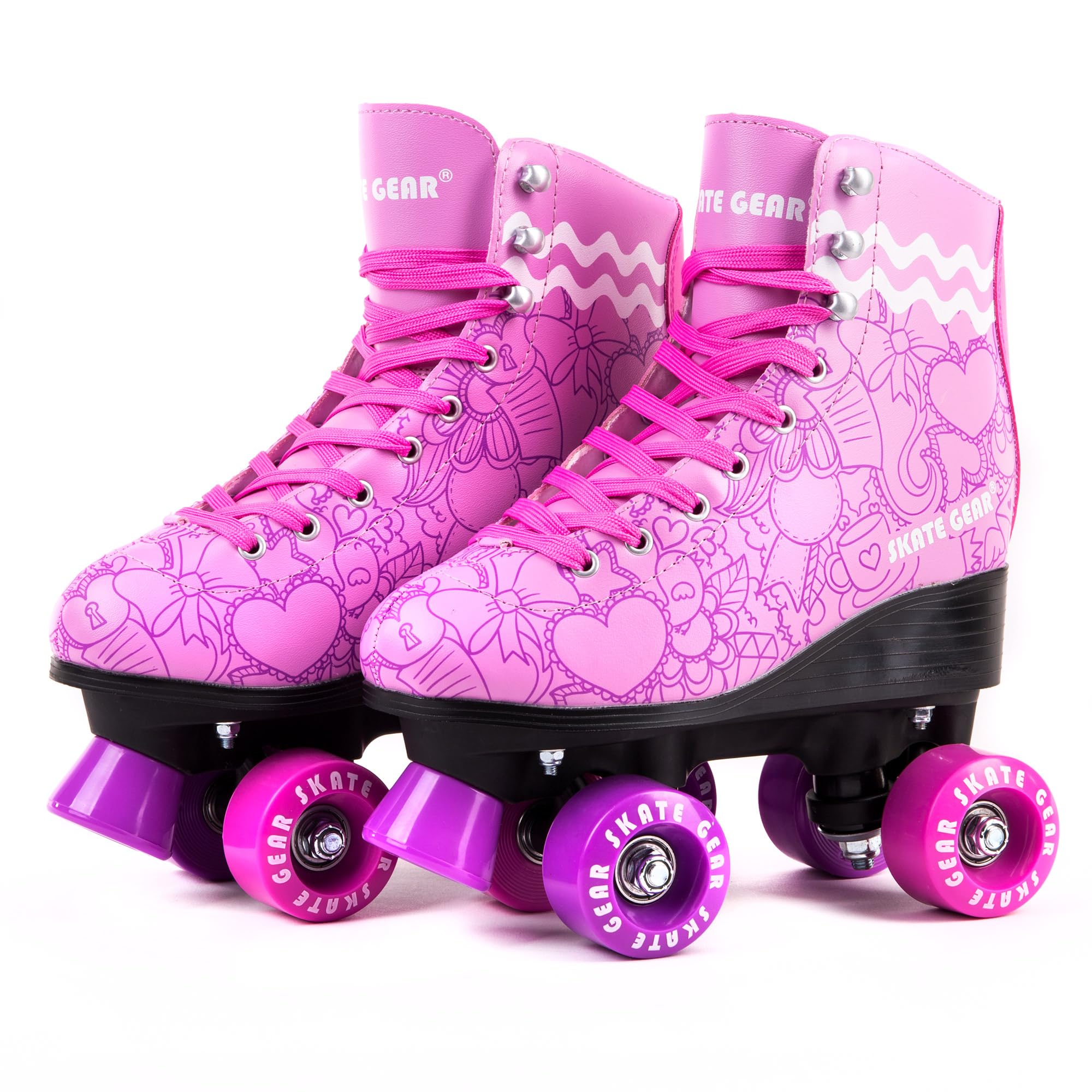 Amazon.co.jp: Skate Gear キュート グラフィック クワッド ローラー