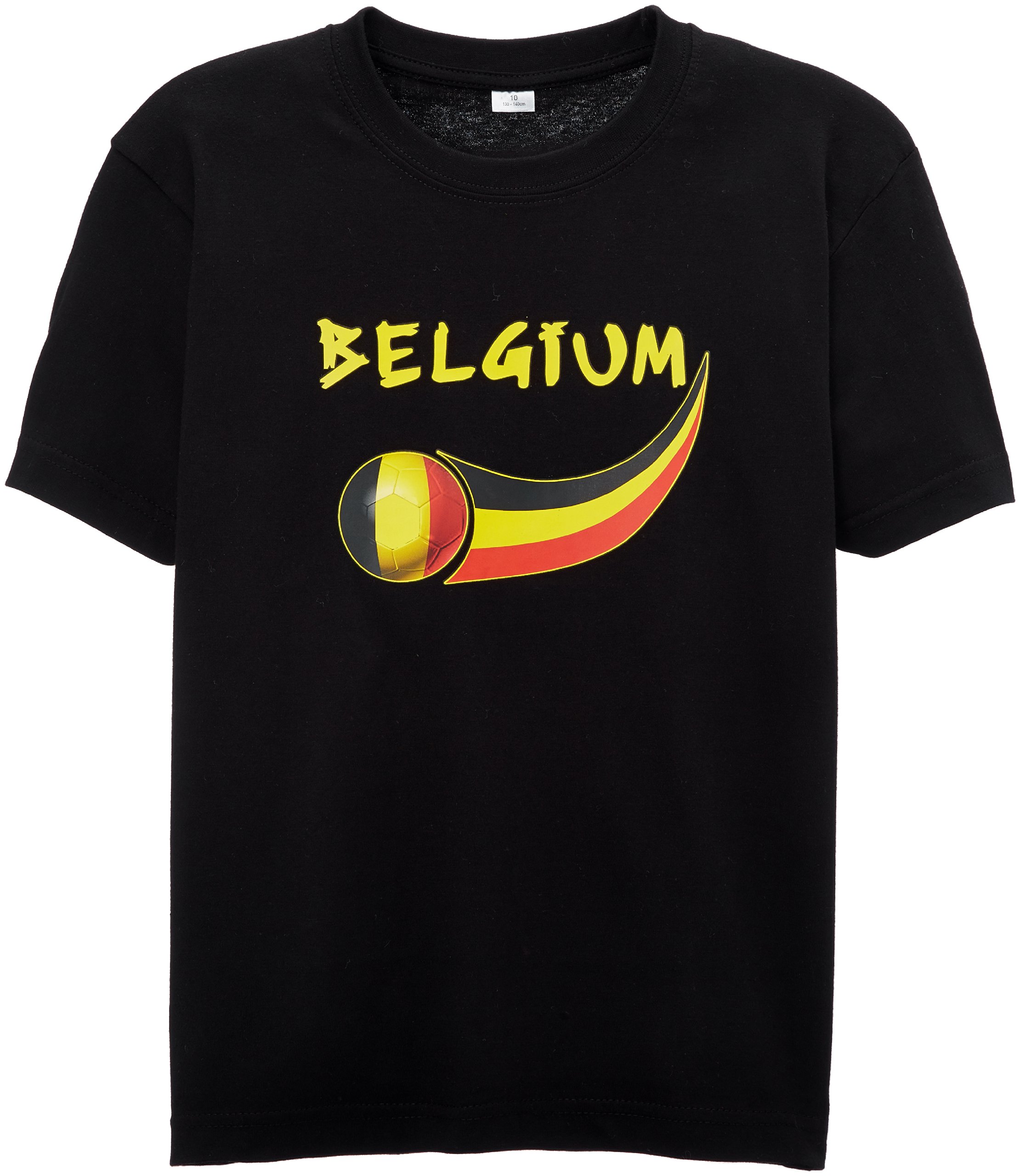 Supportershop Kids Belgium Fan T-shirt - Black, 6 Years