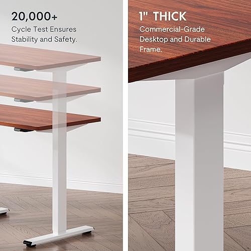 Miniatura 4 de Flexispot - Escritorio eléctrico de pie con altura ajustable, soporte para escritorio para oficina en casa, oficina o mesa de trabajo