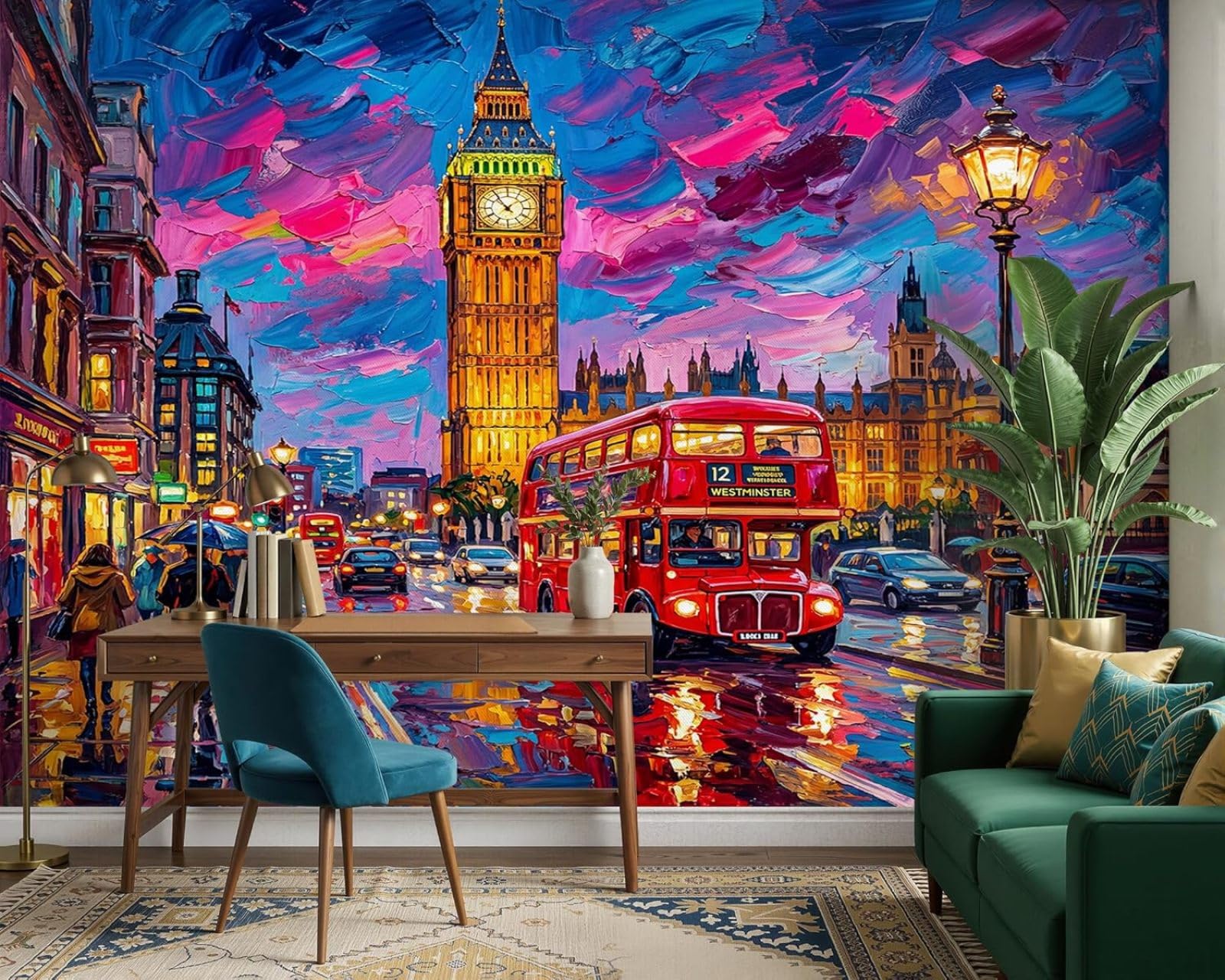 Motif moderne Londres Big Ben pour égayer une chambre d'enfant