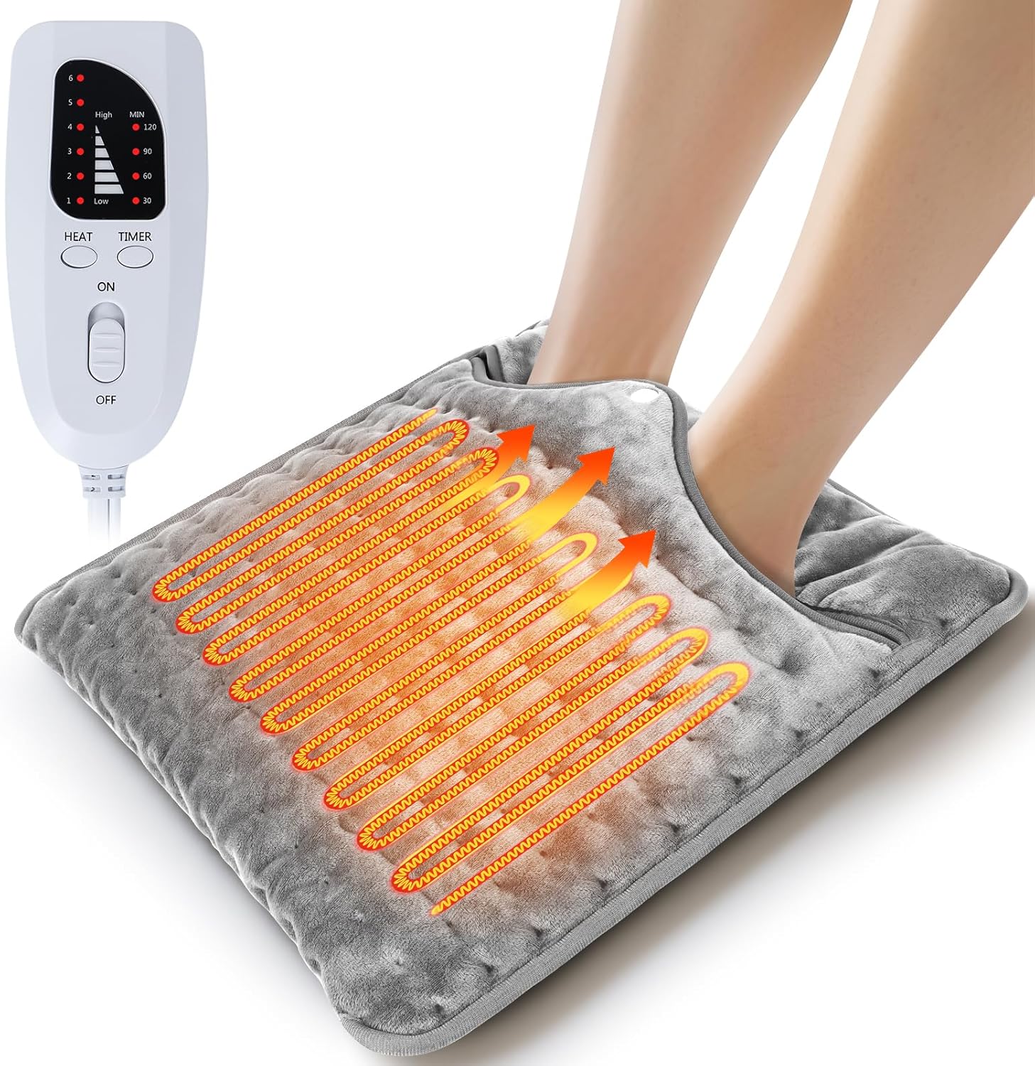Qoosea Electric Heated Foot Warmers for Men