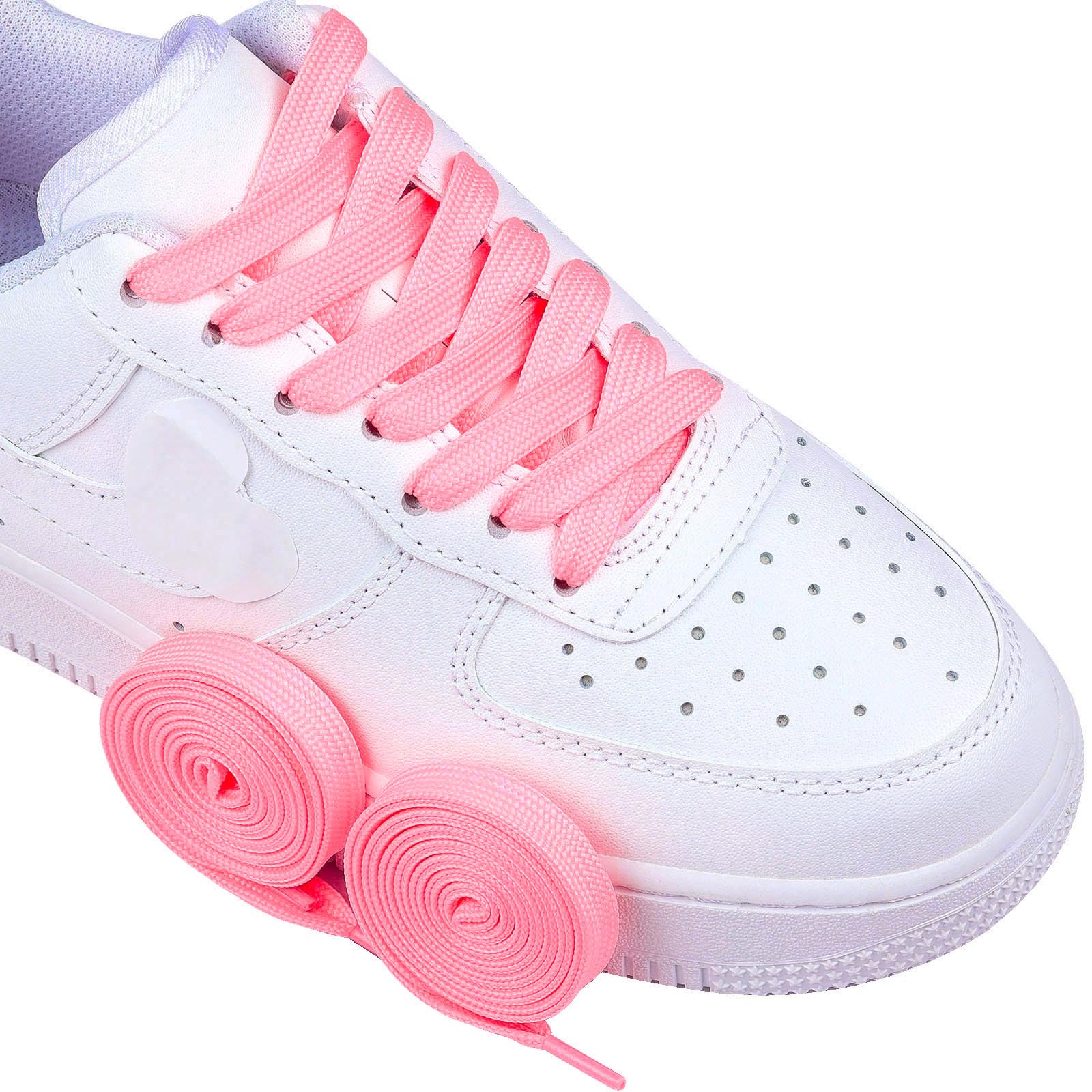 Olukssck - 2 Pares de Cordones Planos, Cordones duraderos de Repuesto de 10 mm de Calidad para Zapatos de Deporte, Zapatos de Ciudad — view 2