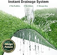 Vista 5 de Alfombra de césped artificial grande para orina para perro, alfombra de césped artificial grande para cachorros, alfombra de césped lavable