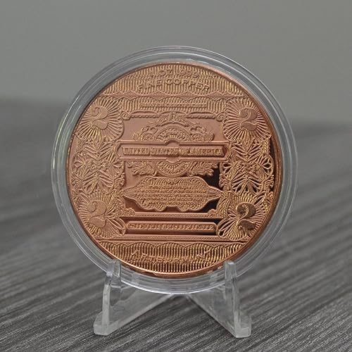 Miniatura 4 de Washington 2 Dollar $2 Note Design 1 oz .999 Moneda coleccionable redonda de cobre puro de 1.535 in en cápsula - COA por Heavenly Metals
