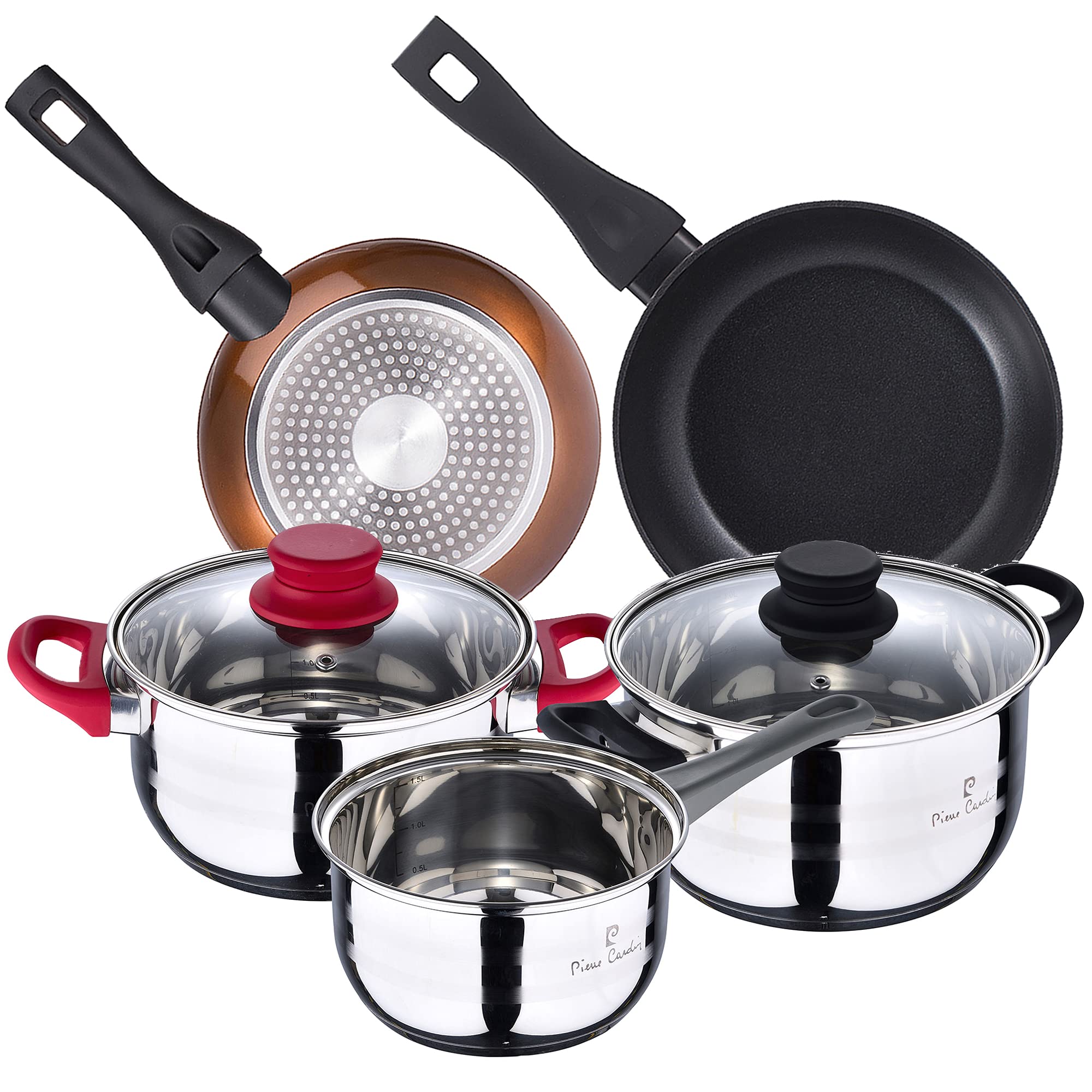 Batterie de cuisine Pierre Cardin Eclat 5 pièces pour stopper les cuissons ratées