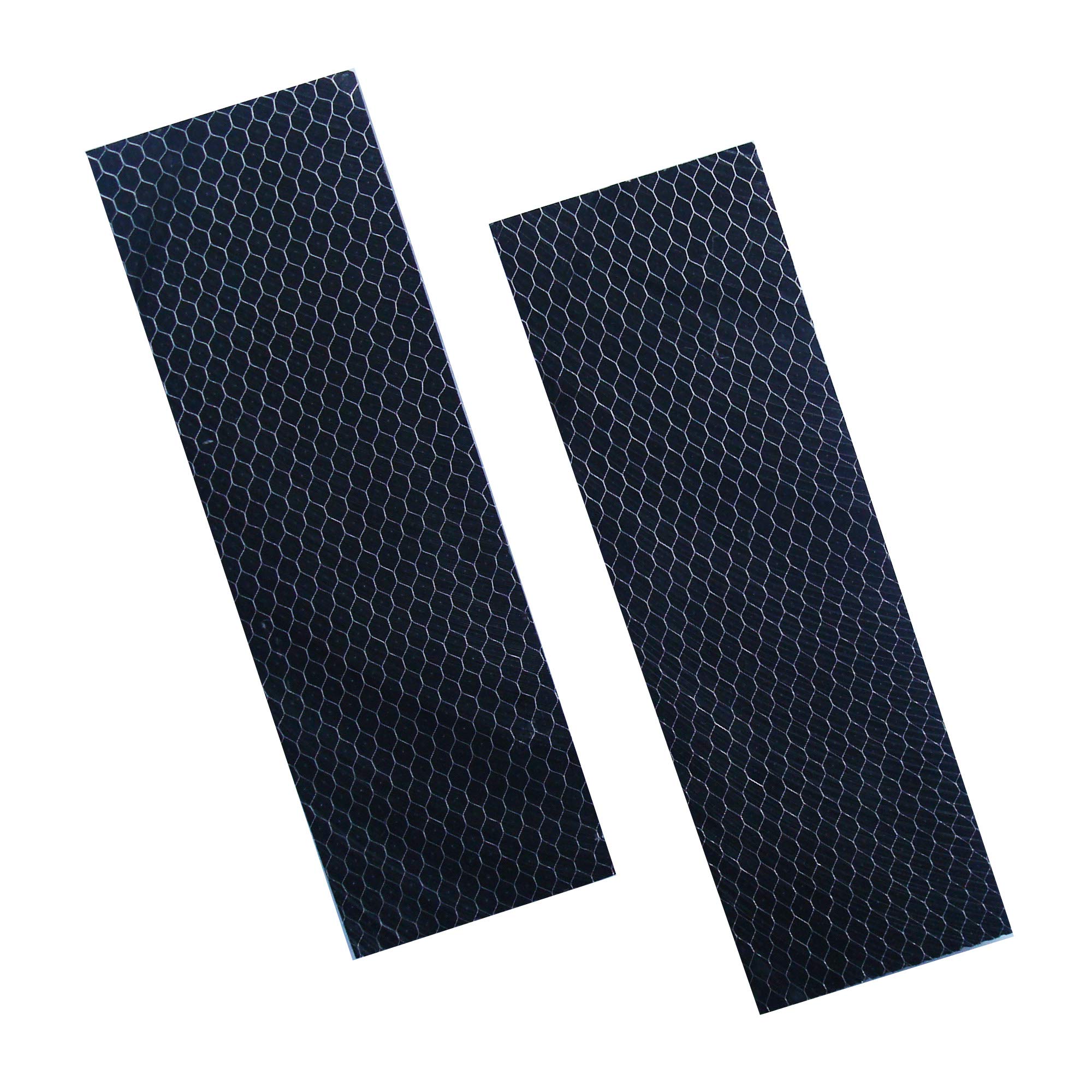 Danuland 2 pieces Knife Grip Scale Slabs Handle,Aluminum Frame with Resin Knives Sword Gun Handle Material