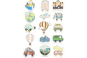 Hanaive 15PCS Cute and Durable Enamel Hat Pins for Backpack and Clothes