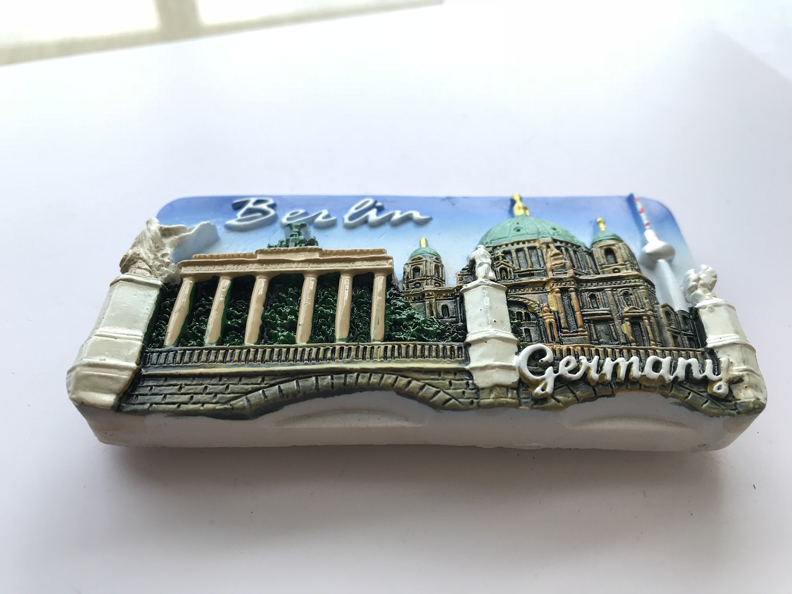 Wedare Magnet Souvenir 3D Berlin Germany Refrigerator Tourist Souvenirs,Resin Craft Fridge Sticker Home & Kitchen Decoration Collection
