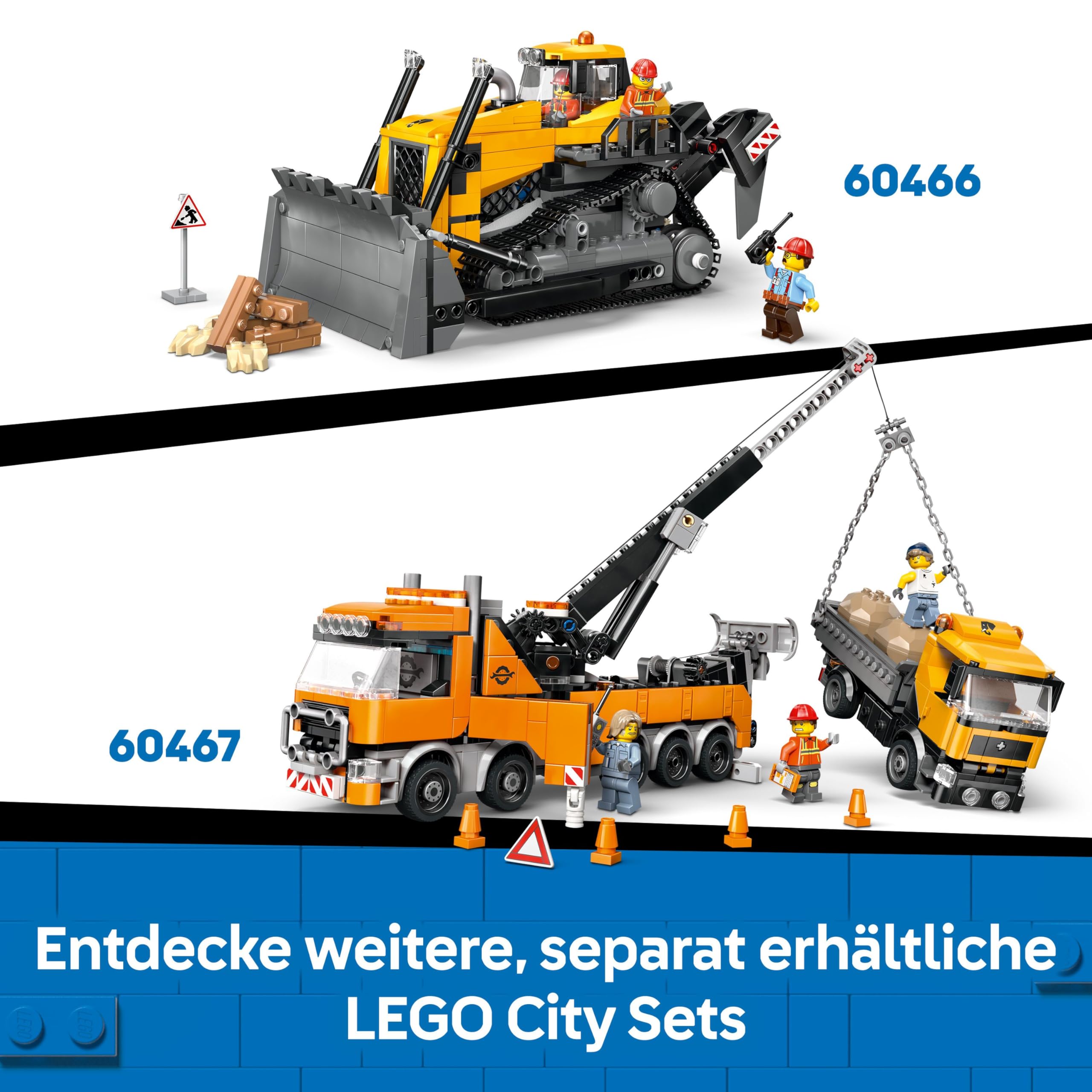 LEGO City Notfallrettungsflugzeug – Set mit Flieger, Schneemobil und 4 Mini-Figuren: Rettungssanitäter, Pilot, Arzt und Skifahrer – tolles Geschenk für Kinder ab 6 Jahren – 60465