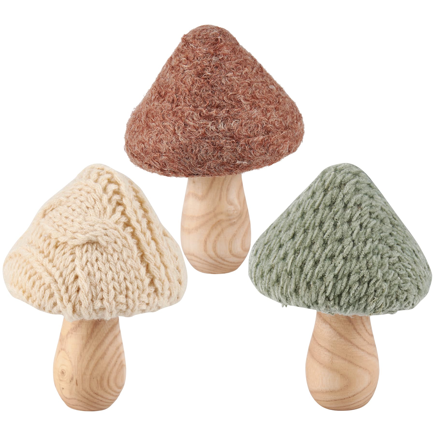 Champignons tricotés haut de gamme Primitives by Kathy figurine assise