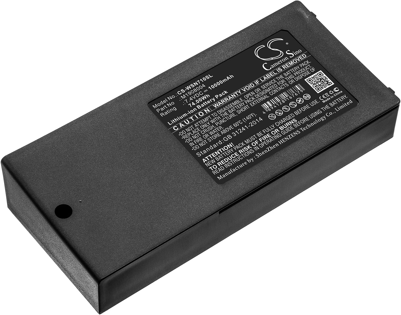 Replacement Battery for Owon MSO7062TD/MSO7062TD-V/MSO7102TD/MSO7102TD-V/MSO8102T-V/MSO8202T/MSO8202T-V/PDS8202T/Powers MSO Oscilloscopes,PN:M1908004,10000mAh