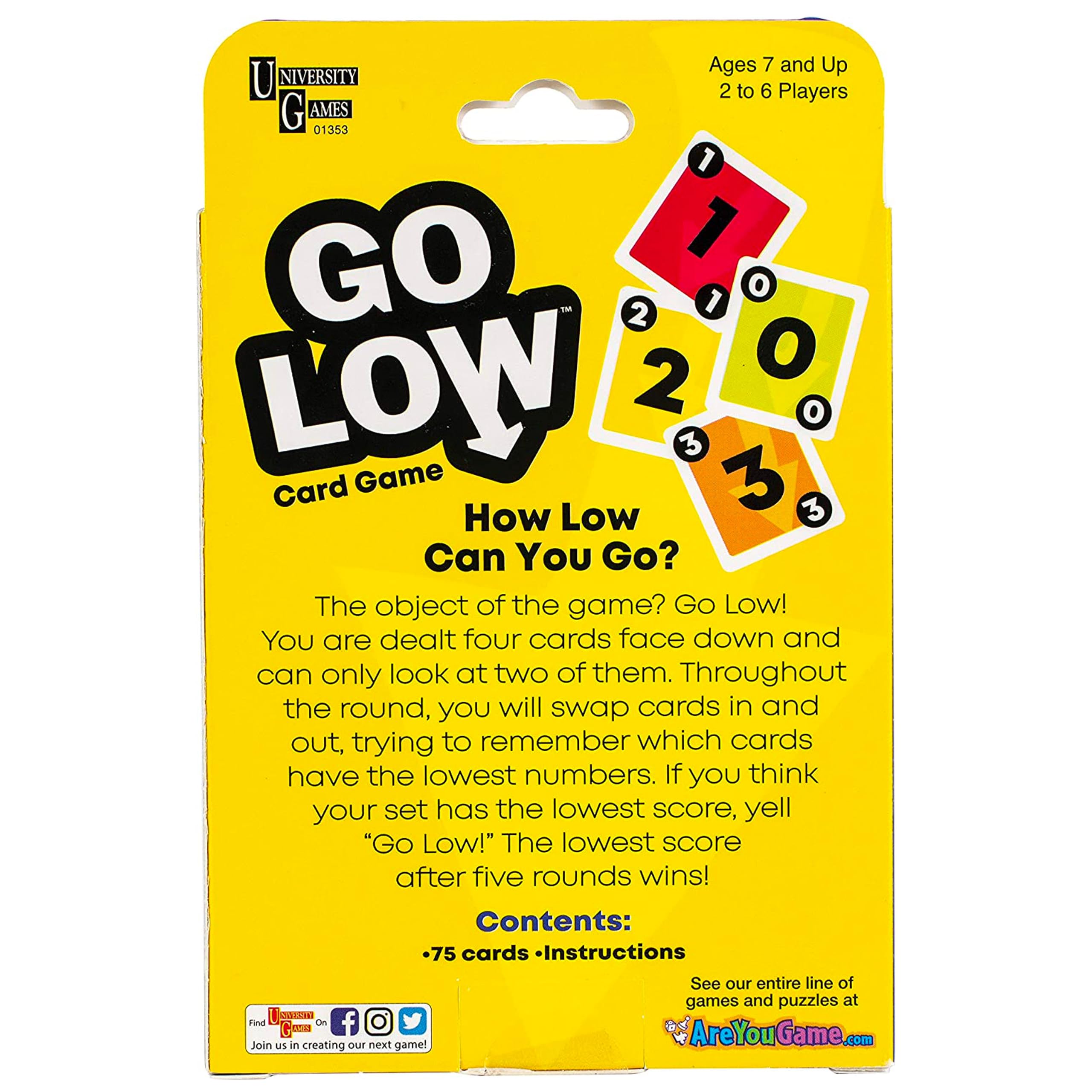 Go Low Card Game-