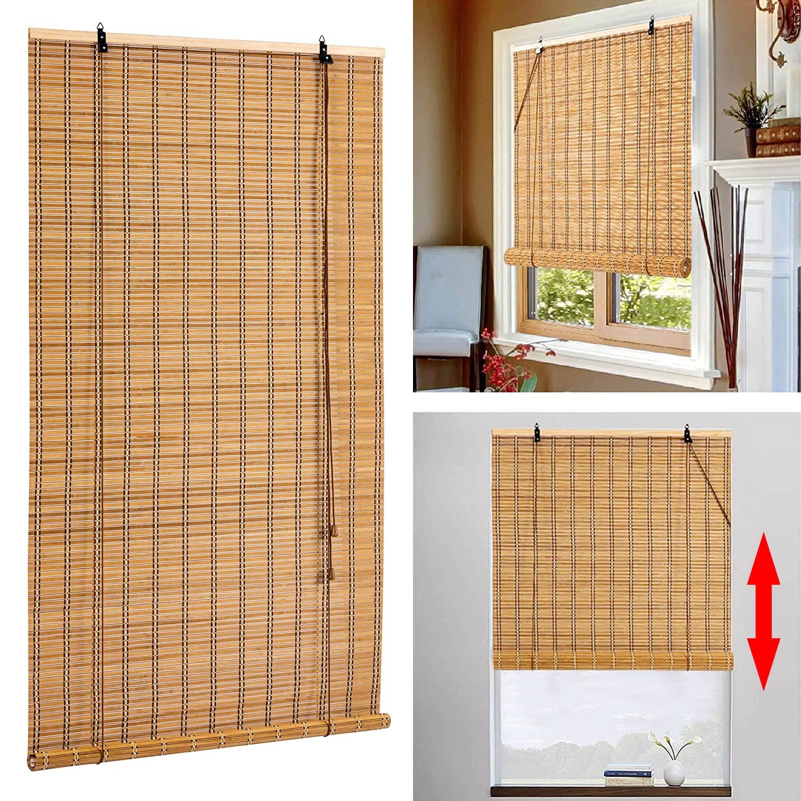 Store Enrouleur Bambou Rideau De Roseau Store Venitien Rideau De Paille