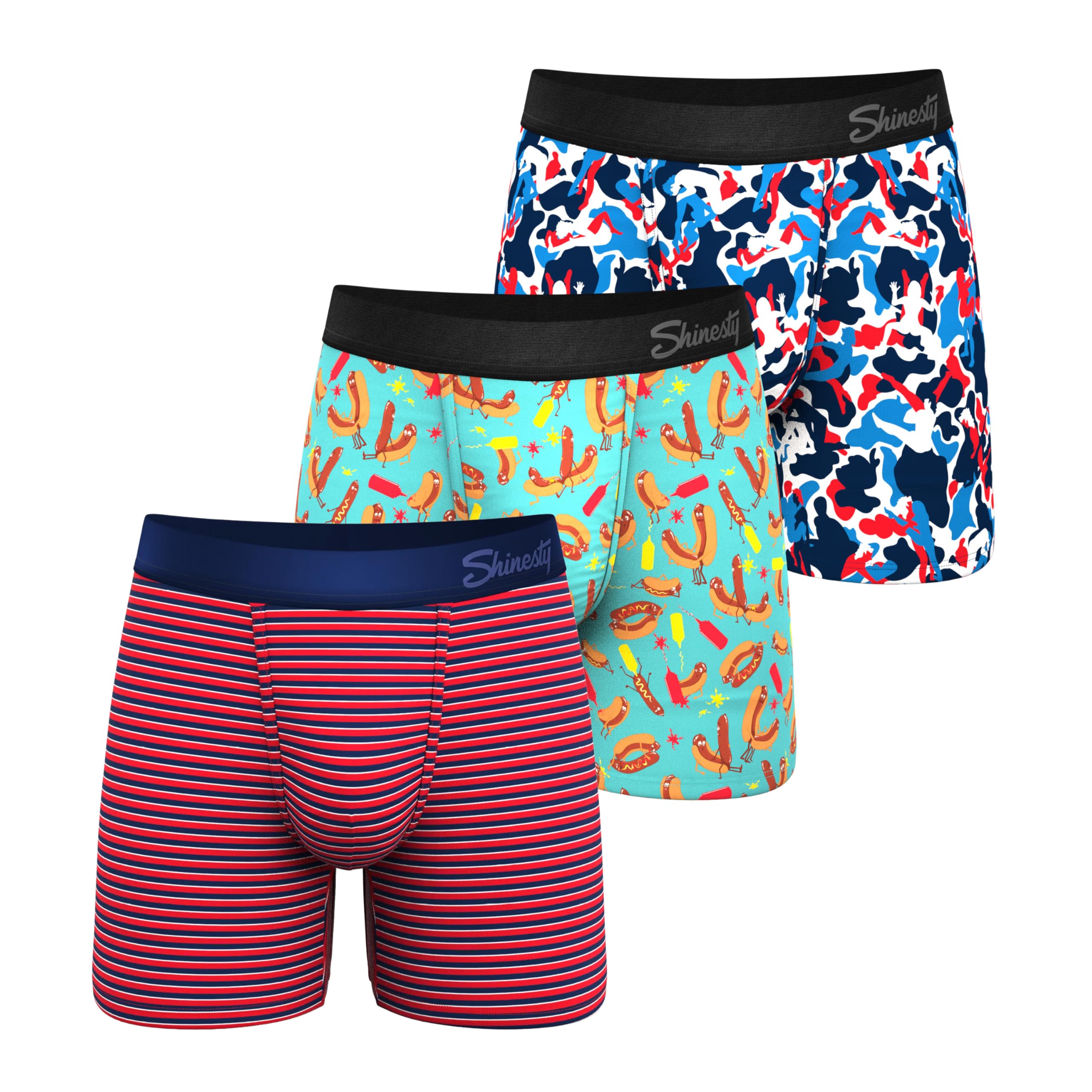 Boxer Briefs for Men Pack of 3 - Hammock Support Pouch Underwear for Men - Flyless