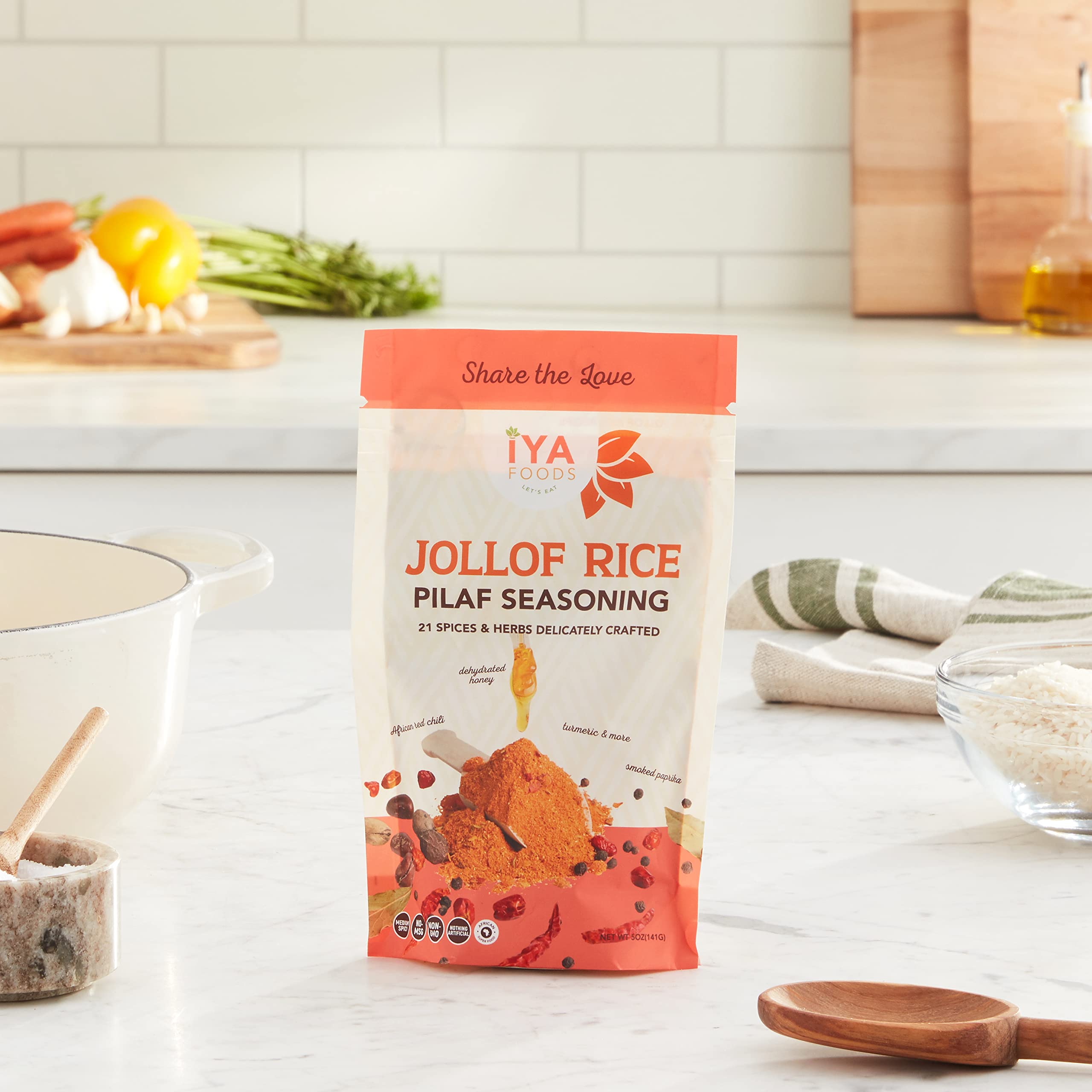Buy Iya Foods Jollof Rice Seasoning, Made with Herbs, Peppers & Honey