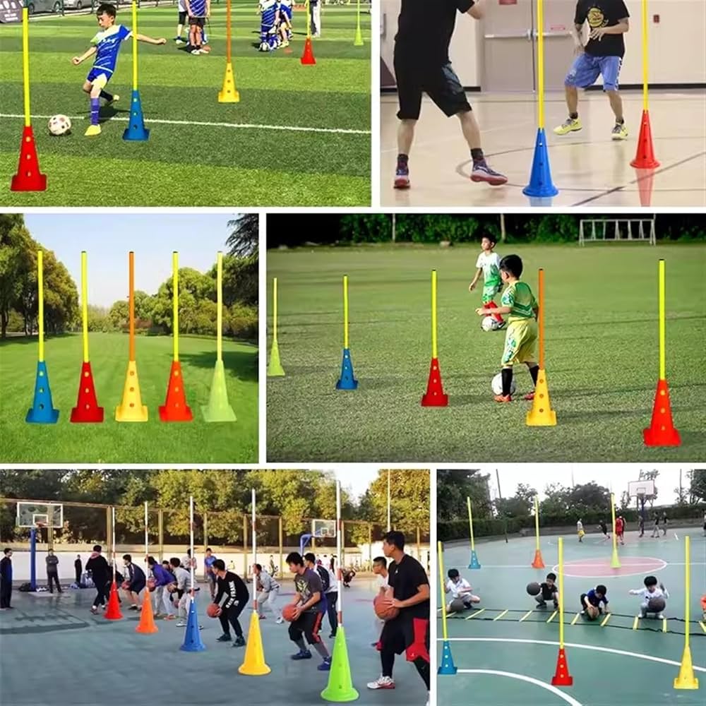 アジリティポール Amazon.co.jp: アジリティサッカートレーニング調整可能な