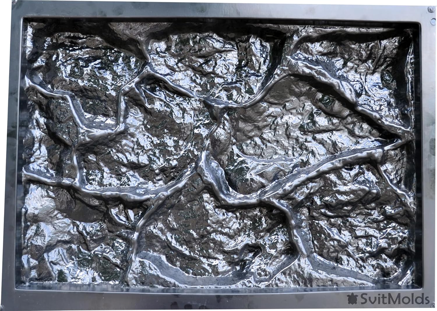 SvitMolds Concrete Mold DIY Coarse Stone for Walls Plastic Molds for Concrete Plaster Large Wall Stone Cement Tiles Mould ABS Natural Stones for Walls W35