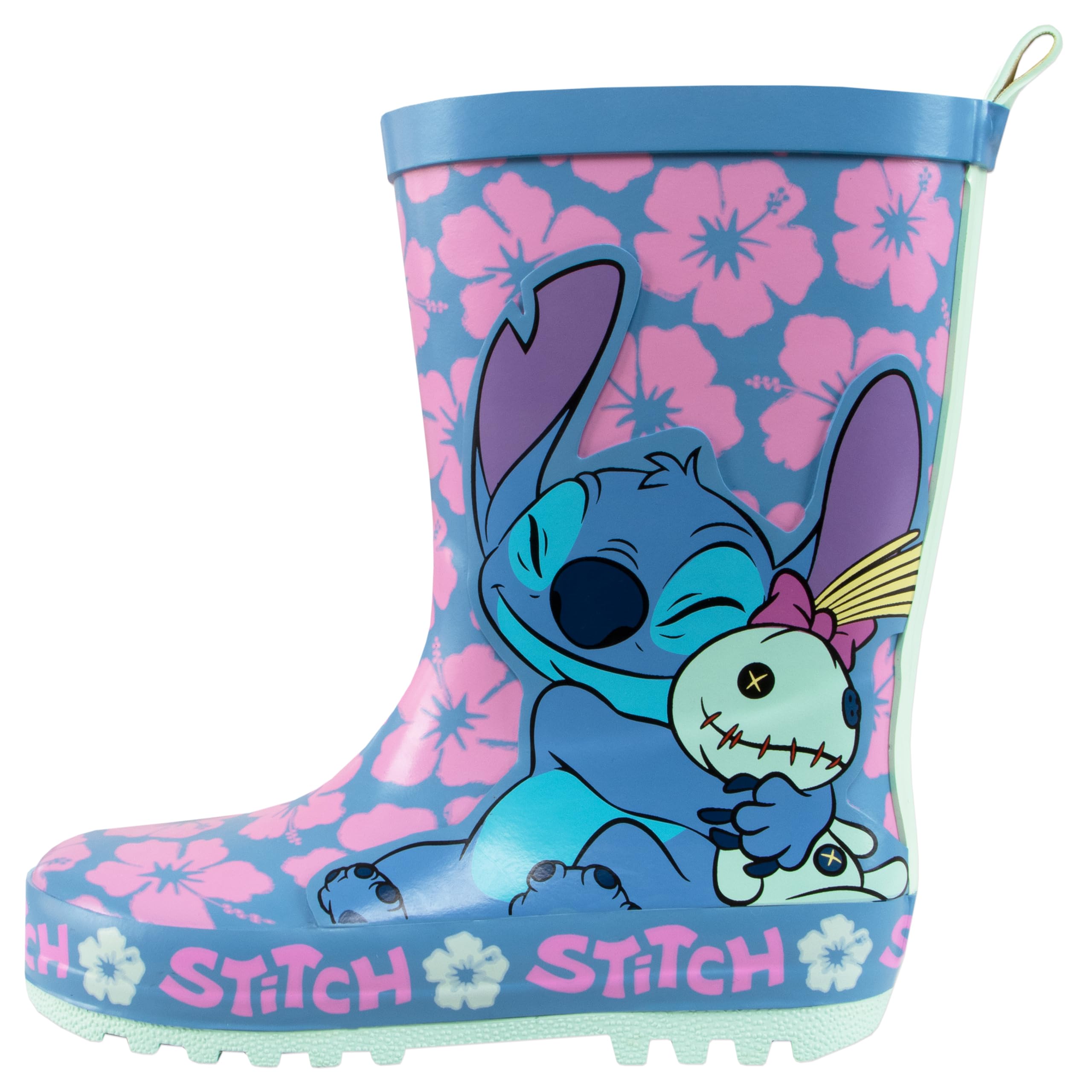 Disney Lilo et Stitch Bottes pour filles | Bottes filles | Botte en caoutchouc pour enfants | Botte de pluie pour enfants filles | 24 et 34
