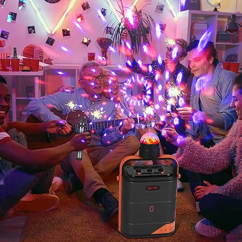 Miniatura 2 de Luces de fiesta activadas por sonido con control remoto USB Dj iluminación RGB Disco Ball estroboscópica Lámpara 7 modos Etapa Par Luz para el hogar