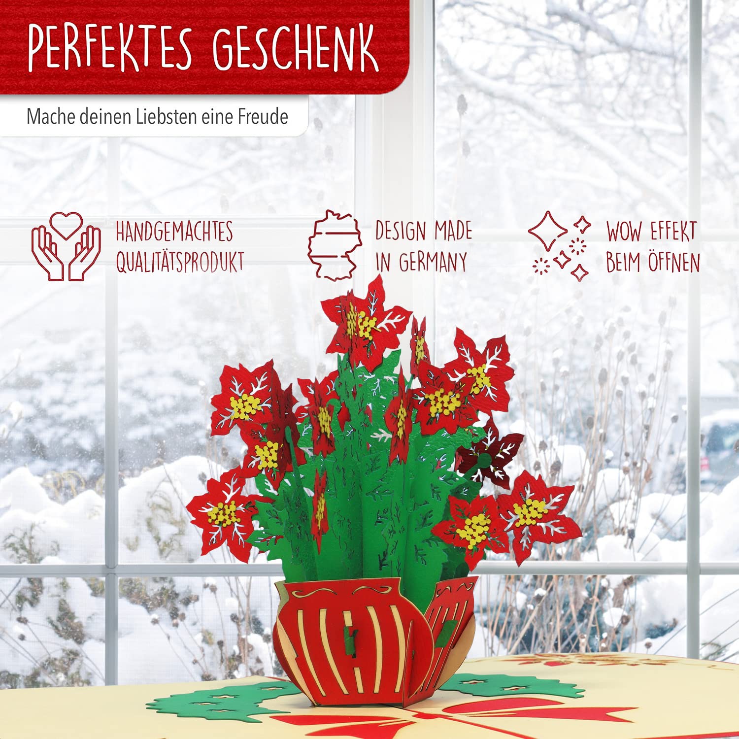 3D Pop Up Carte Postale Pick-up De Noël