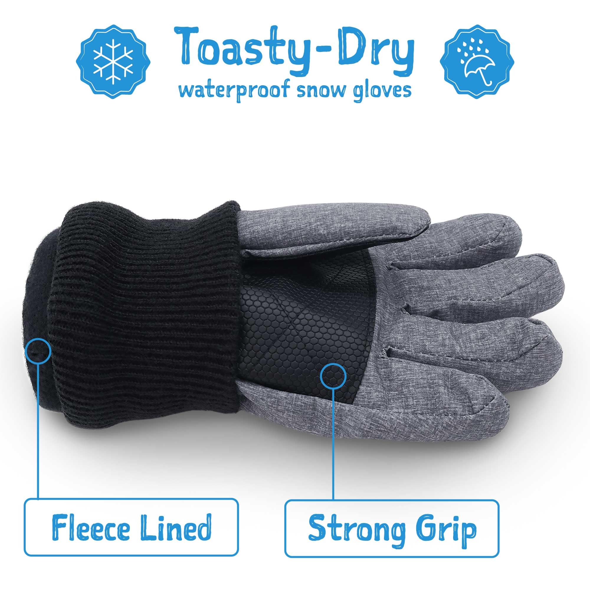 JAN & JUL Guantes de invierno impermeables aislados para niños