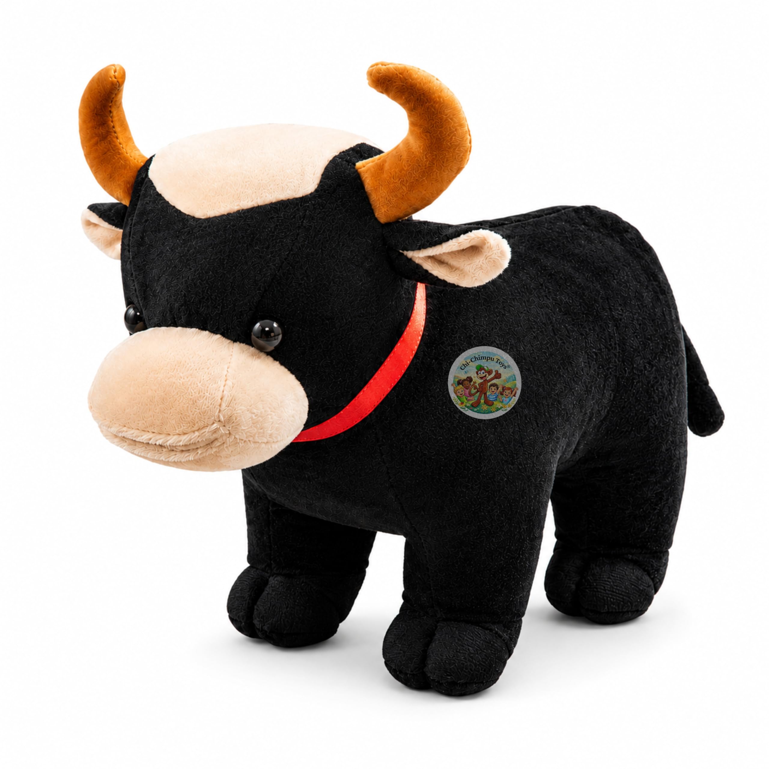 Buffalo Soft Toy 35 CM Plush Stuffed Animal for Kids | Ultra Soft Buffalo Teddy | Cute Wild Animal Plush Toy | Washable Cuddly Toy for Boys, Girls & Babies | Birthday Gift-image-10