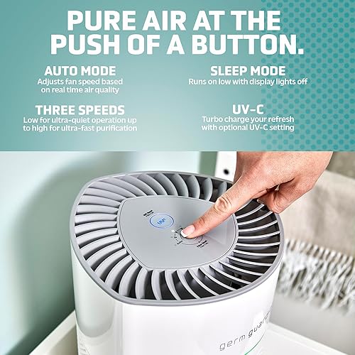 Miniatura 7 de Germ Guardian AirSafe+ Purificador de aire inteligente AC3000W + GermGuardian Filter V Toxin Clear HEPA Filtro de repuesto para purificador de aire