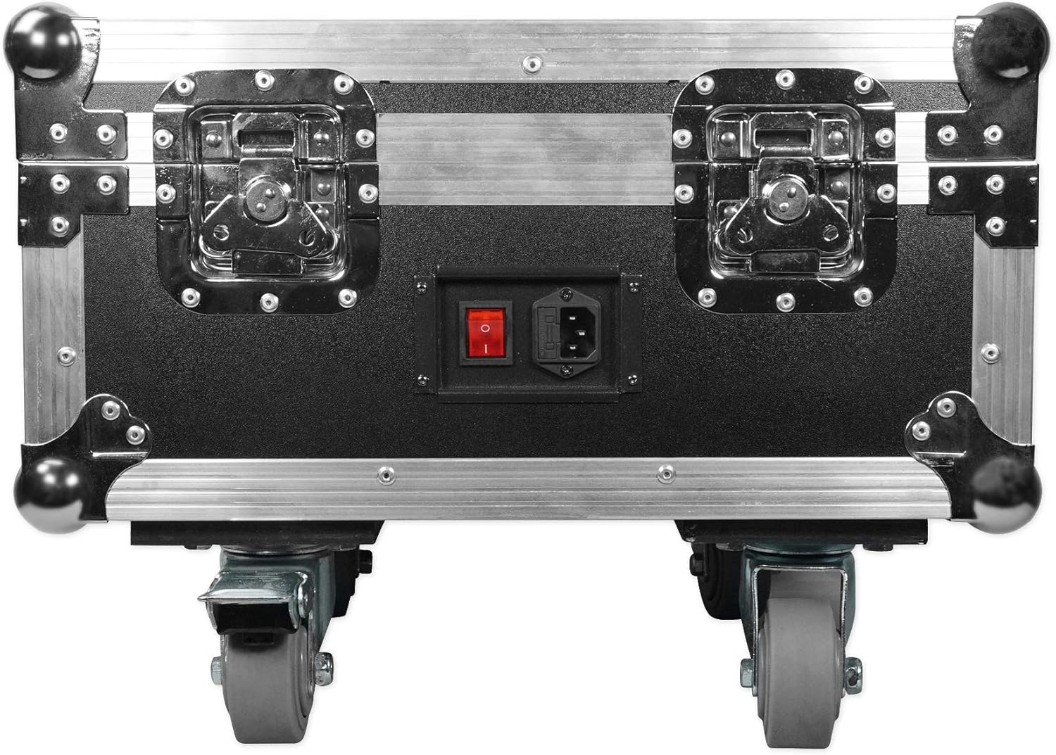 Rockville WEDGE CHARGE CASE Charging Case for (6) RockWedge LED PAR Lights, Built-In Power Strip, Foam Padding, Stackable Design, for Mobile DJs and Venues