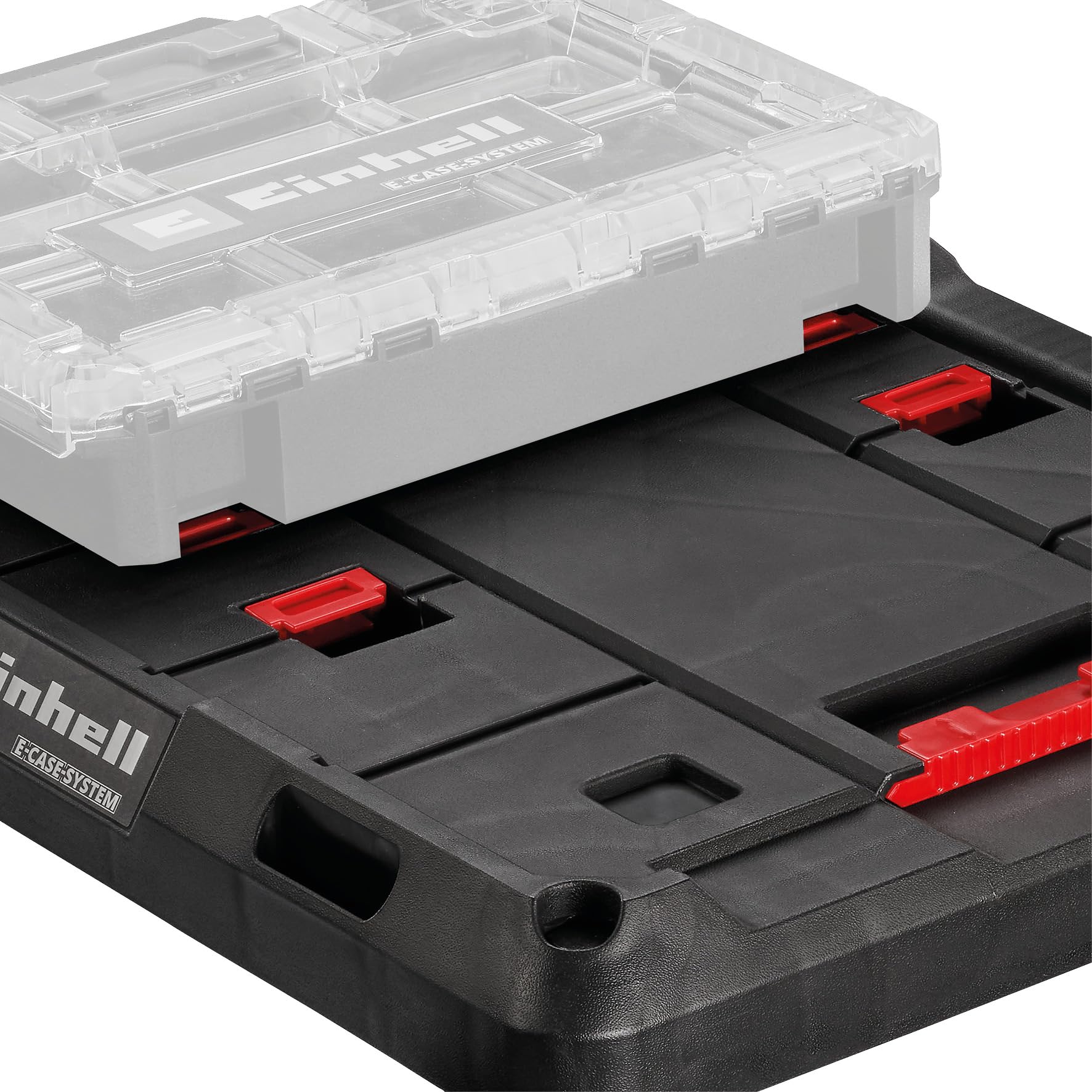 Soporte rodante E-Case Original Einhell (máx. 120 kg, ruedas giratorias bloqueables, combinables con sistema E-Case de Einhell, transporte de maletines y cajas, con fijación para correas de sujeción)