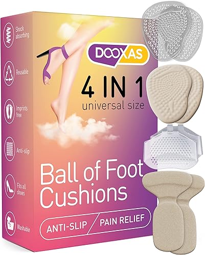 Cojines de bola de pie para tacones altos, inserciones de tacón alto, insertos de zapatos de gel para aliviar el dolor de pies, más comodidad con
