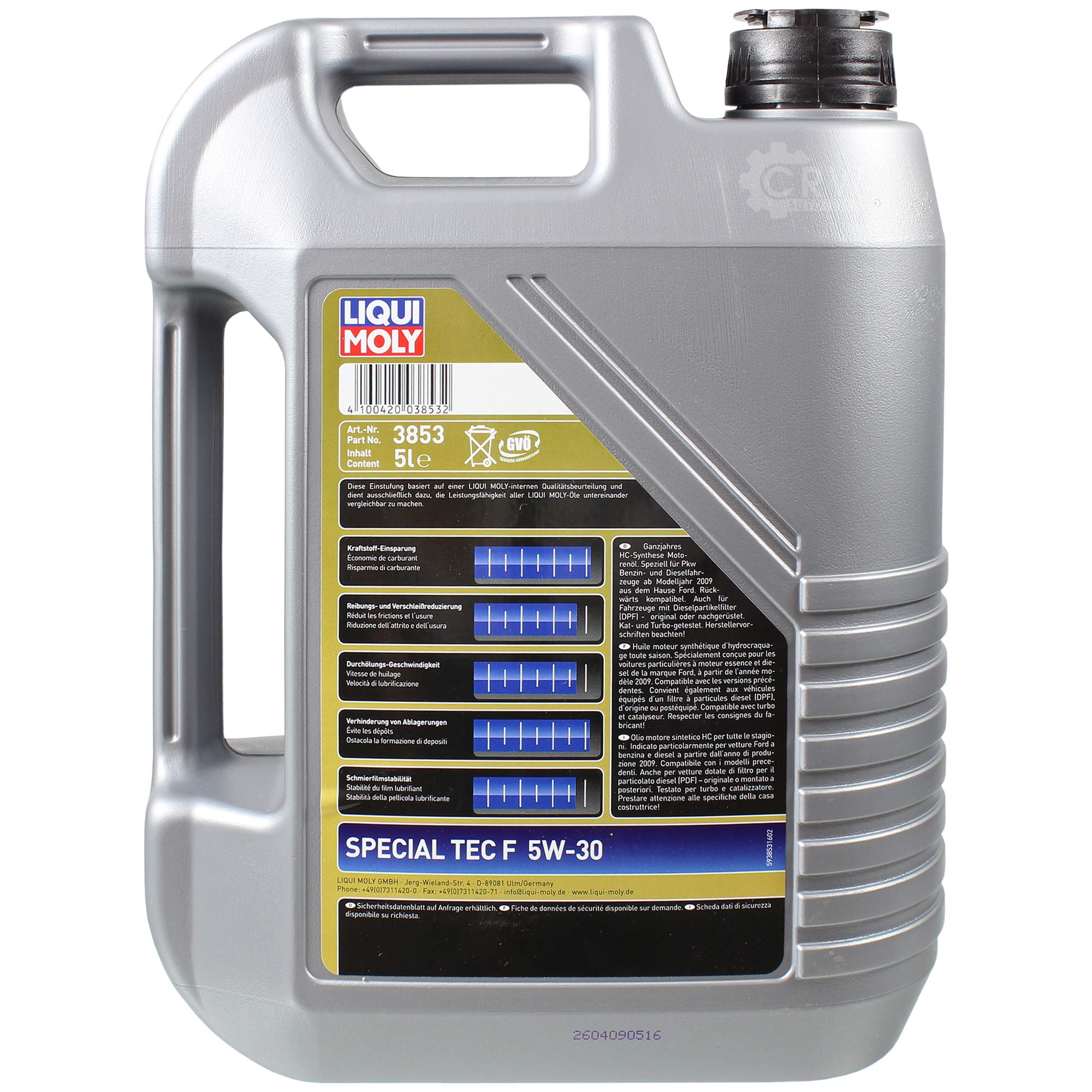 SpecialTecF 9804833 - Pack de inspección (6 L, incluye filtro MANN)
