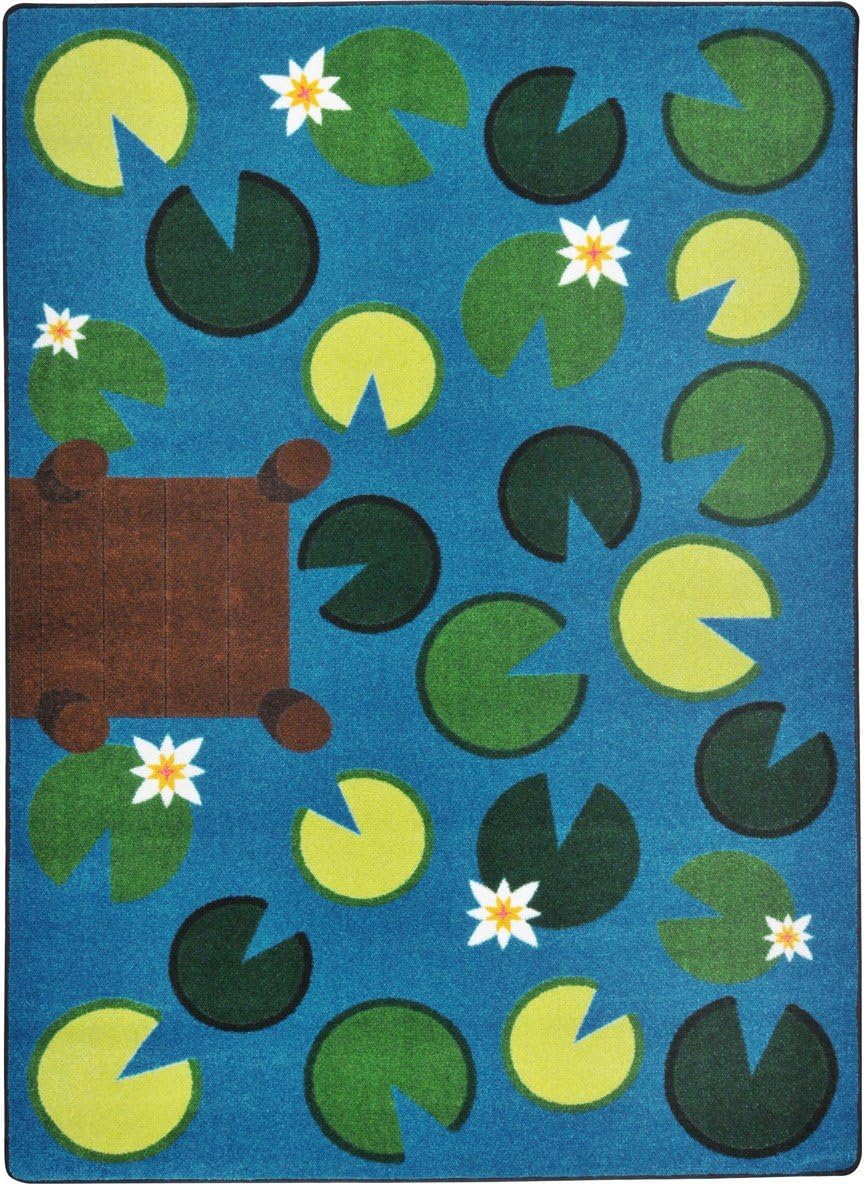 Joy Carpets Playful Pond Rug, Multi, 7'8" x 10'9"