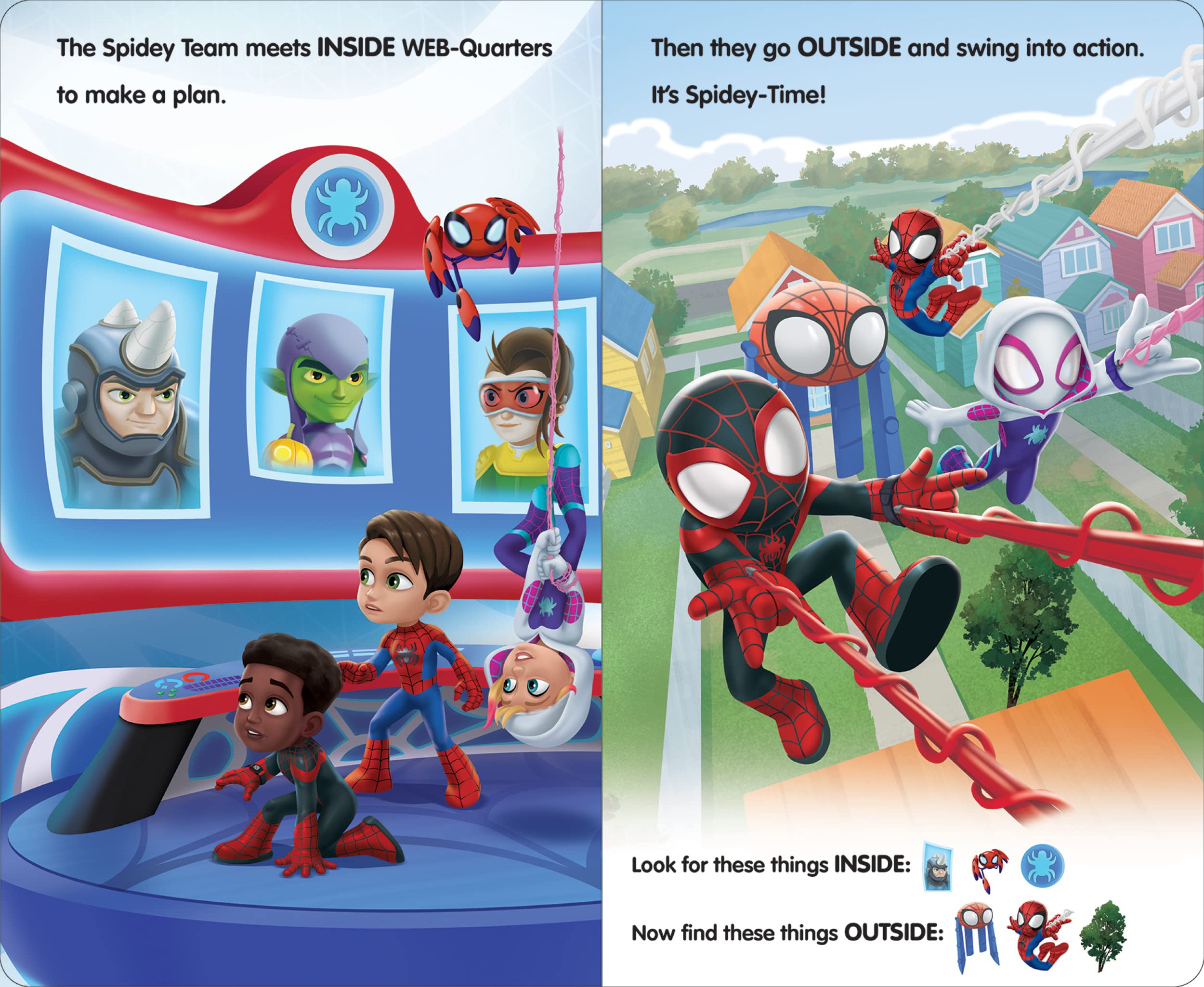 Disney Junior Marvel Spidey and His Amazing Friends: High and Low Take-A-Look Book