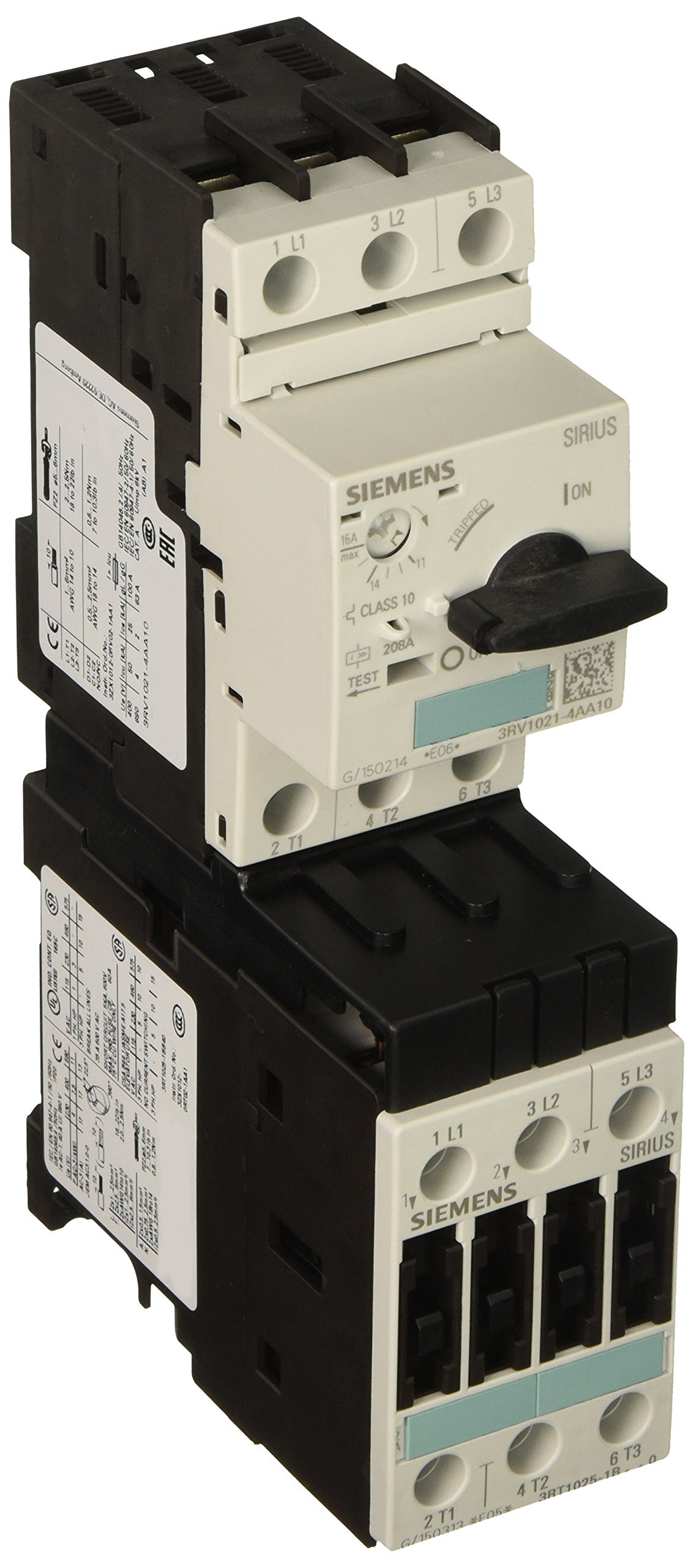 Dérivation Sirius Siemens 3R 24 VDC 15,5A direct pour armoire électrique