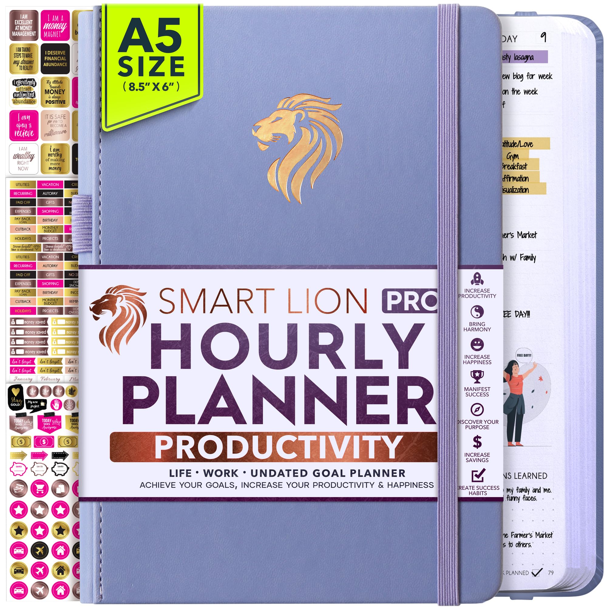 Undated Daily Weekly &amp; Monthly Planner with Budget Section