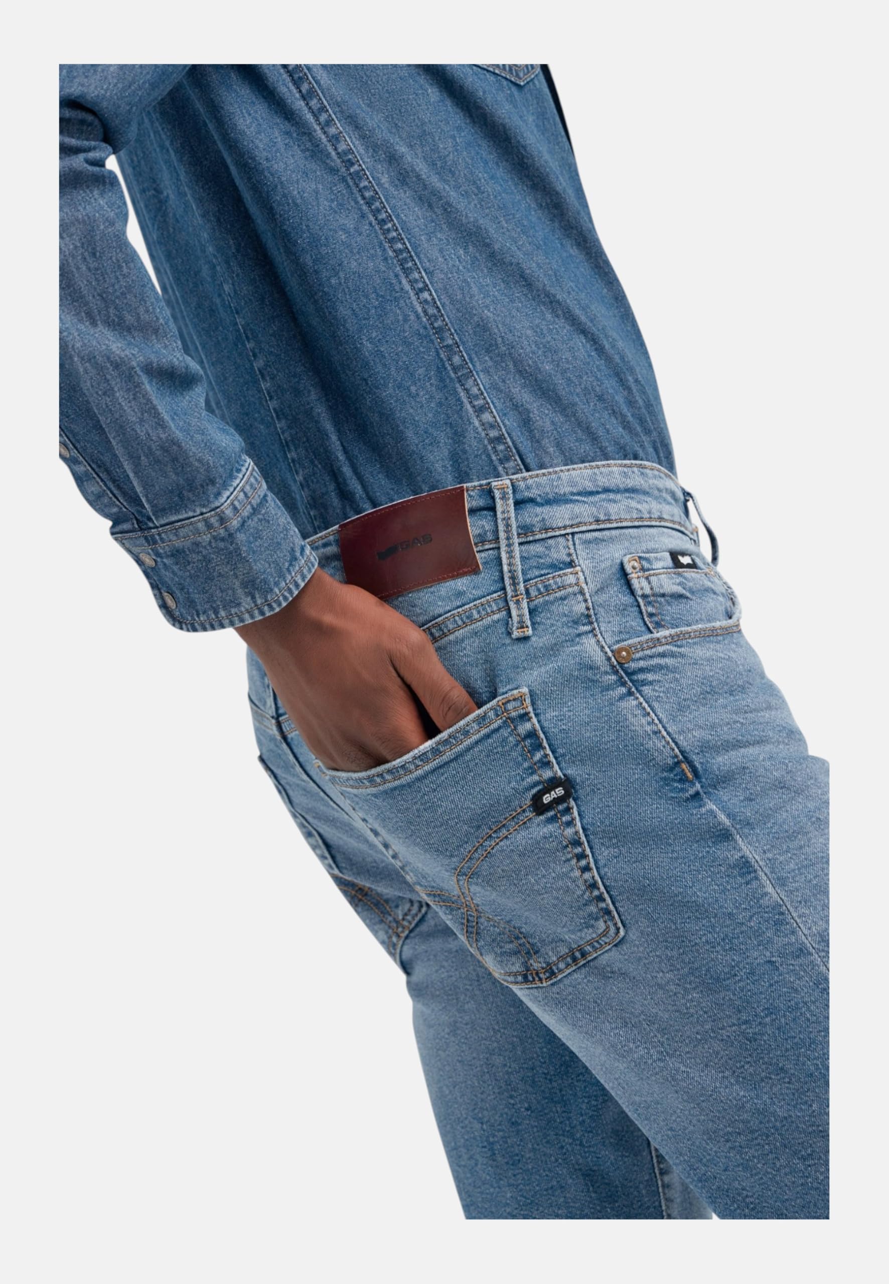 gas Uomo Jeans Skinny Fit Cotone 351450030160