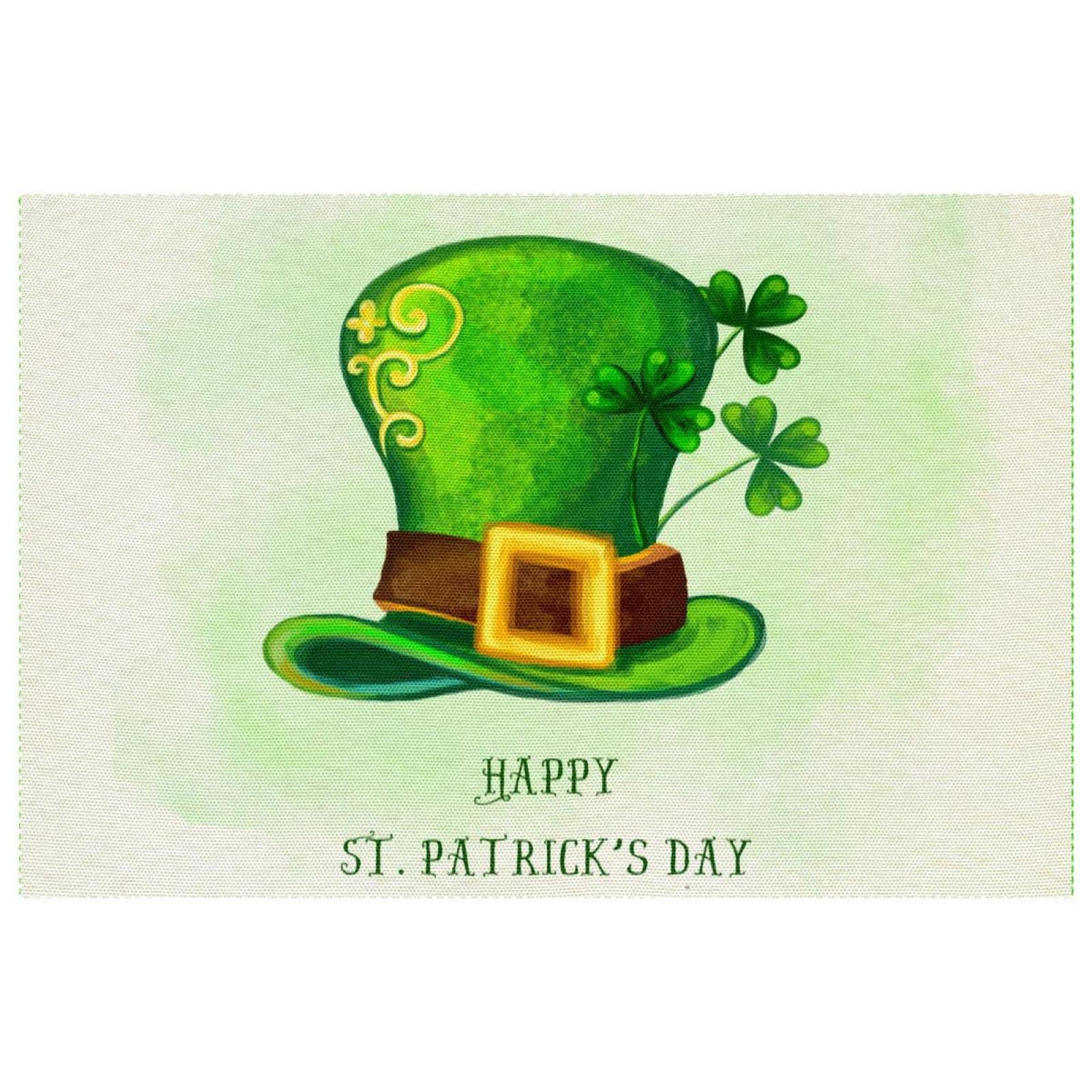 Set de table Saint Patrick 30,5x45,7cm de table à manger lot de 6