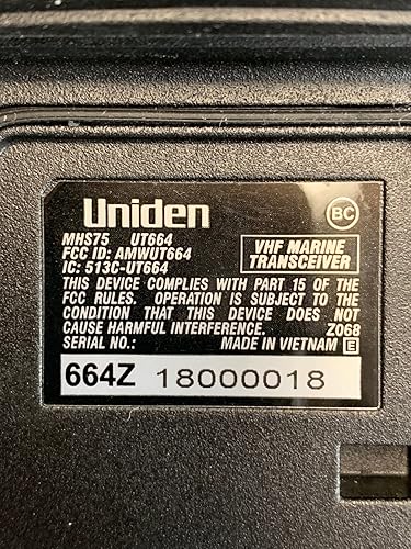Miniatura 7 de Uniden Radio marino sumergible de 2 vías 6 W VHF. Impermeable IPX8JIS8.