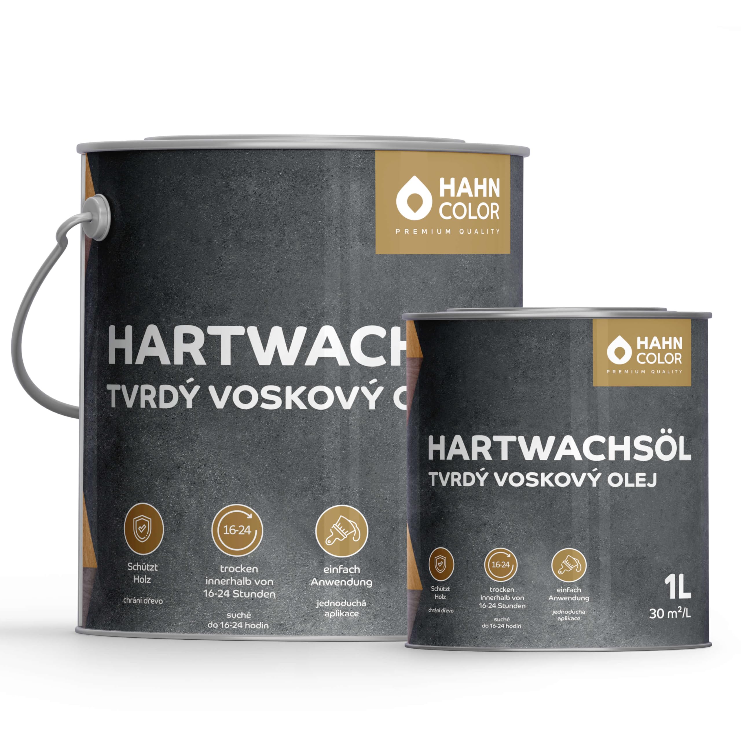 Aceite de cera dura – Aceite de madera para muebles, escaleras y suelos – Protección, repelente al agua, mate sedoso, aceite de cera, barniz para madera, interior y exterior – aceite de
